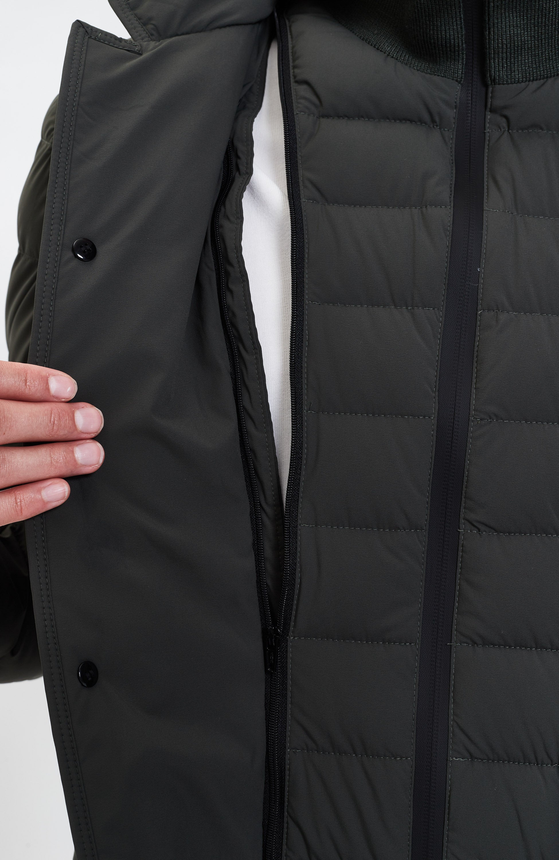 Duno Green Quilted blazer jacket master image 9