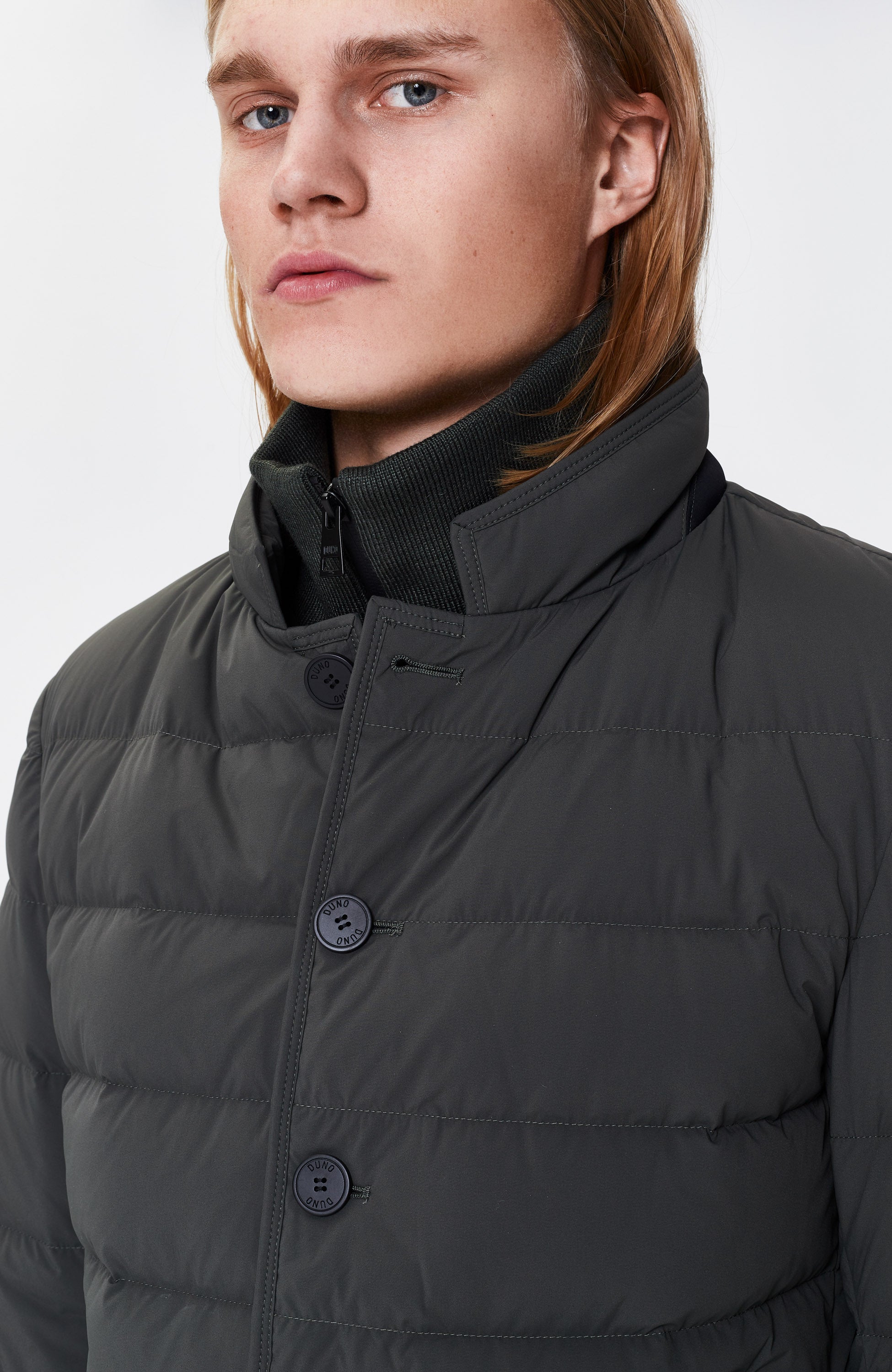 Duno Green Quilted blazer jacket master image 5