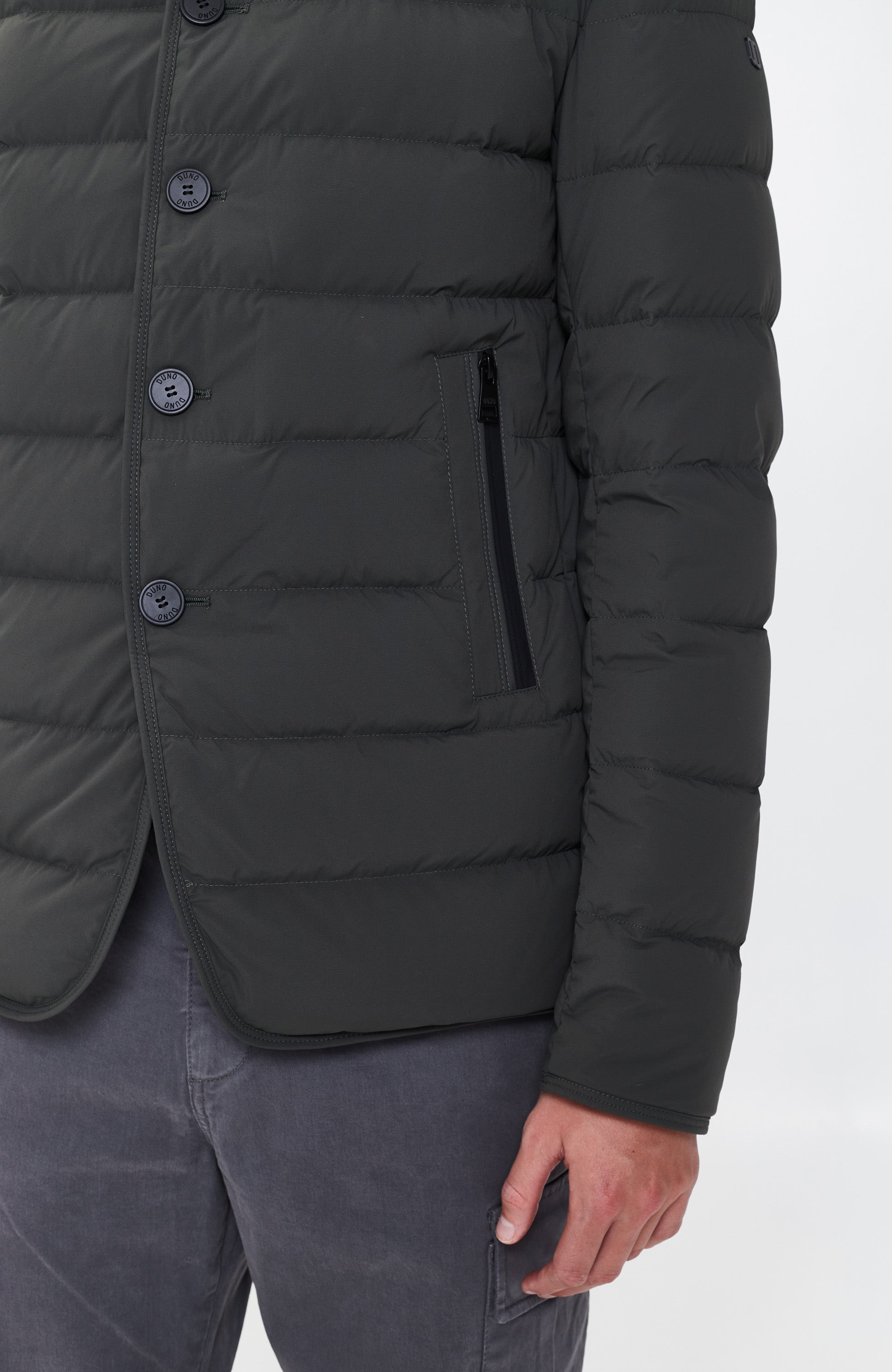 Duno Green Quilted blazer jacket master image 10