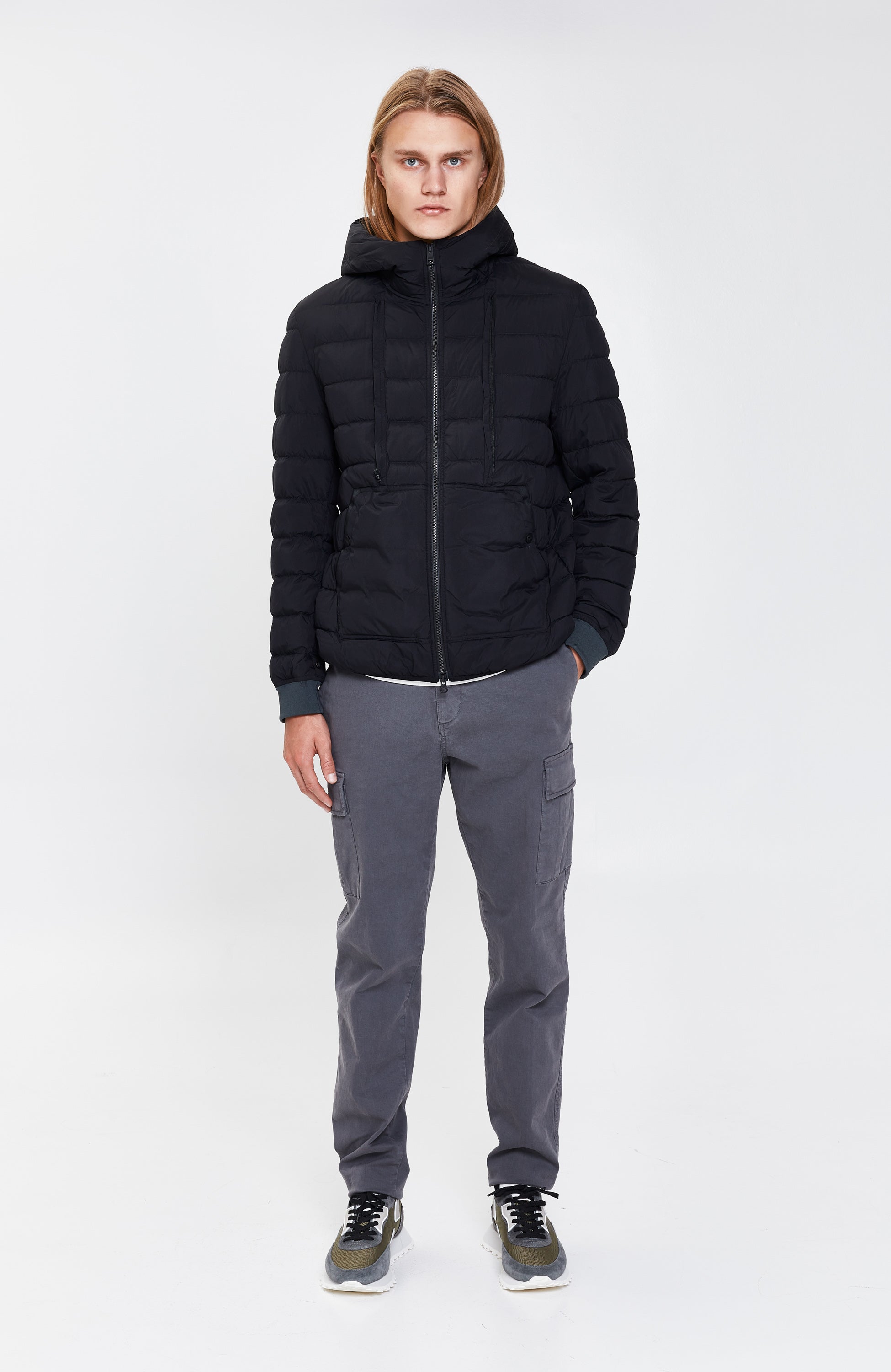 Technical quilted parka-transformer COSMOS