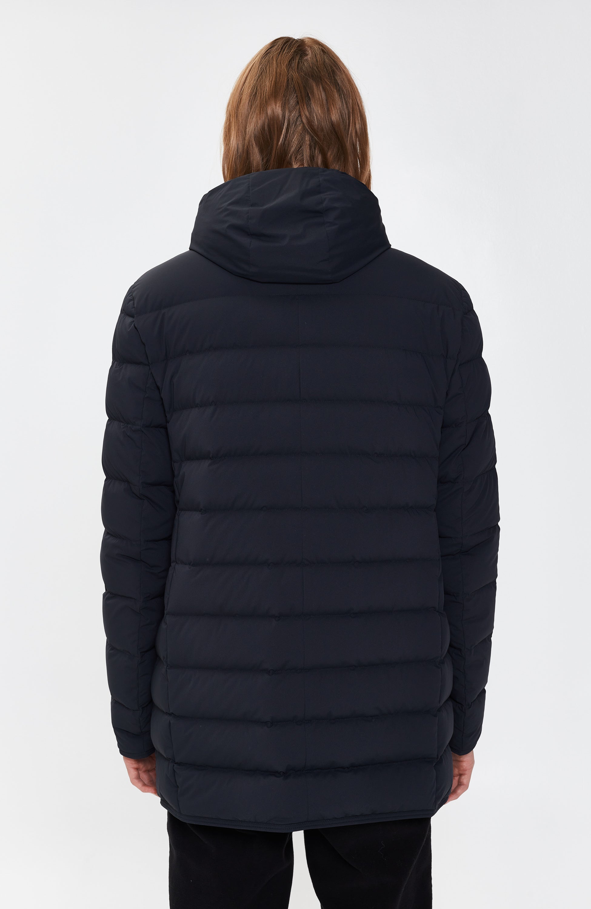 Duno Blue Detachable hood down jacket loft hoody image 7
