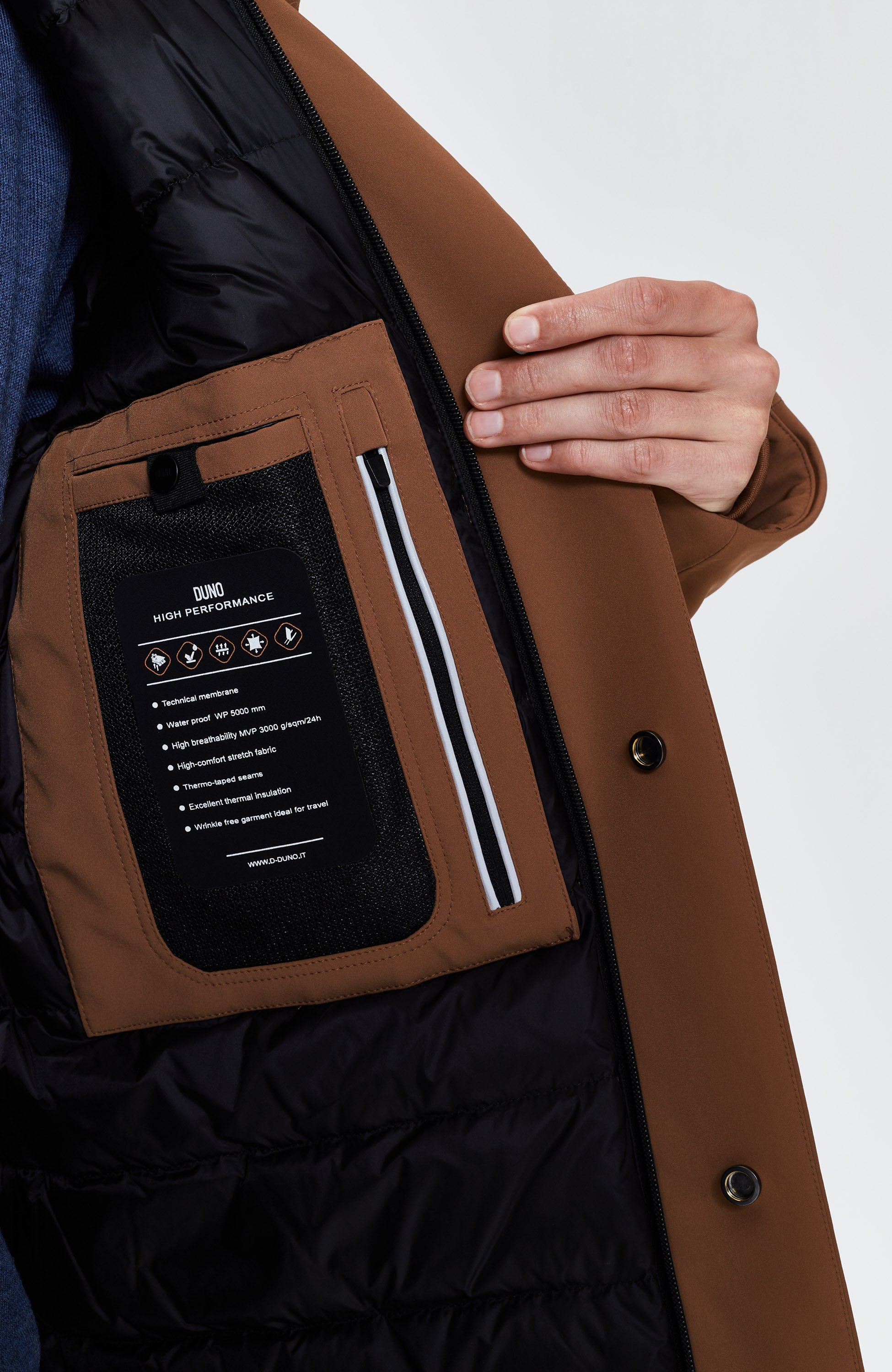 Duno Brown Soojustatud parka planet image 6
