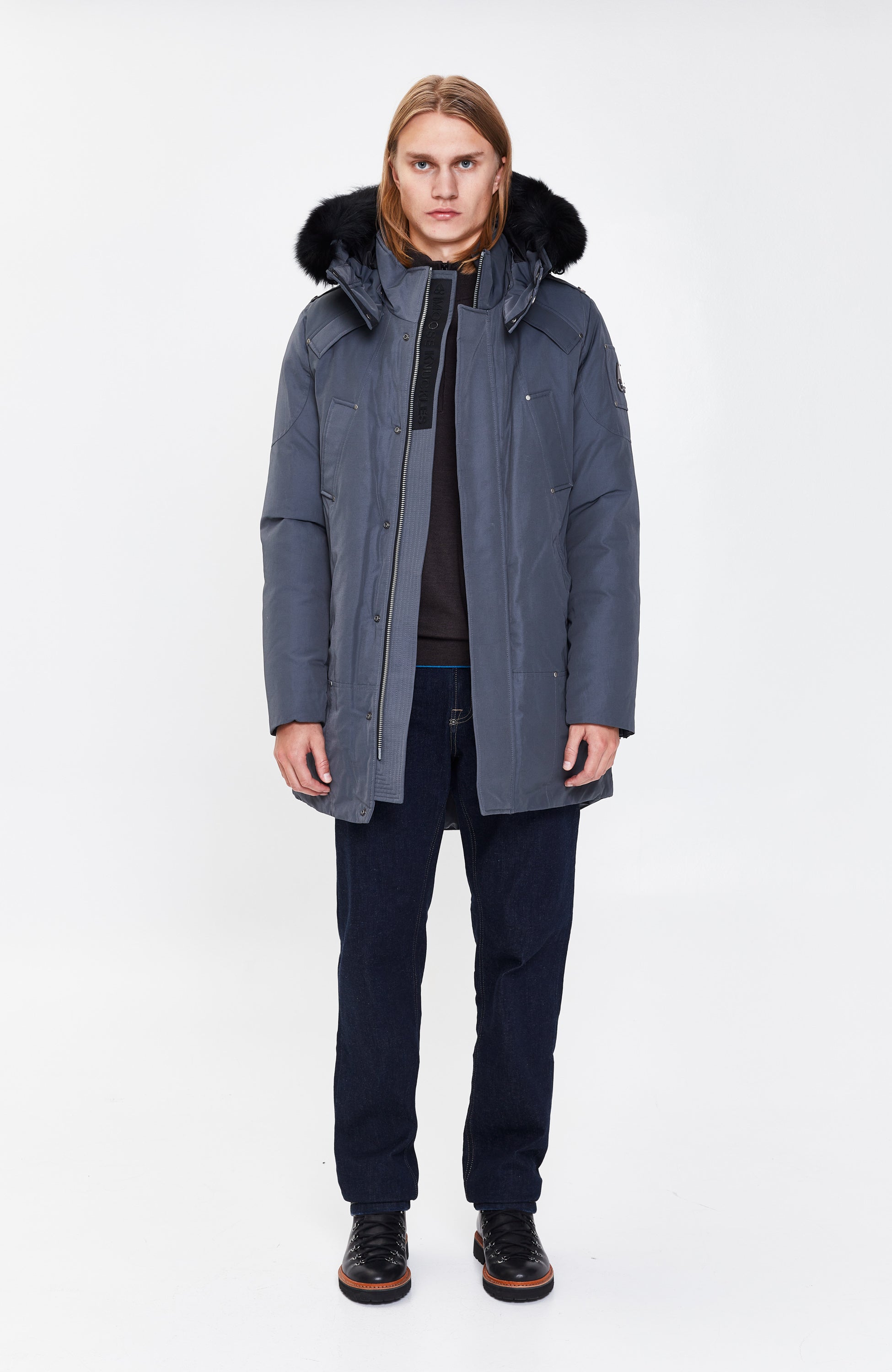 Moose knuckles Grey Kapuutsiga parka firebag image 10