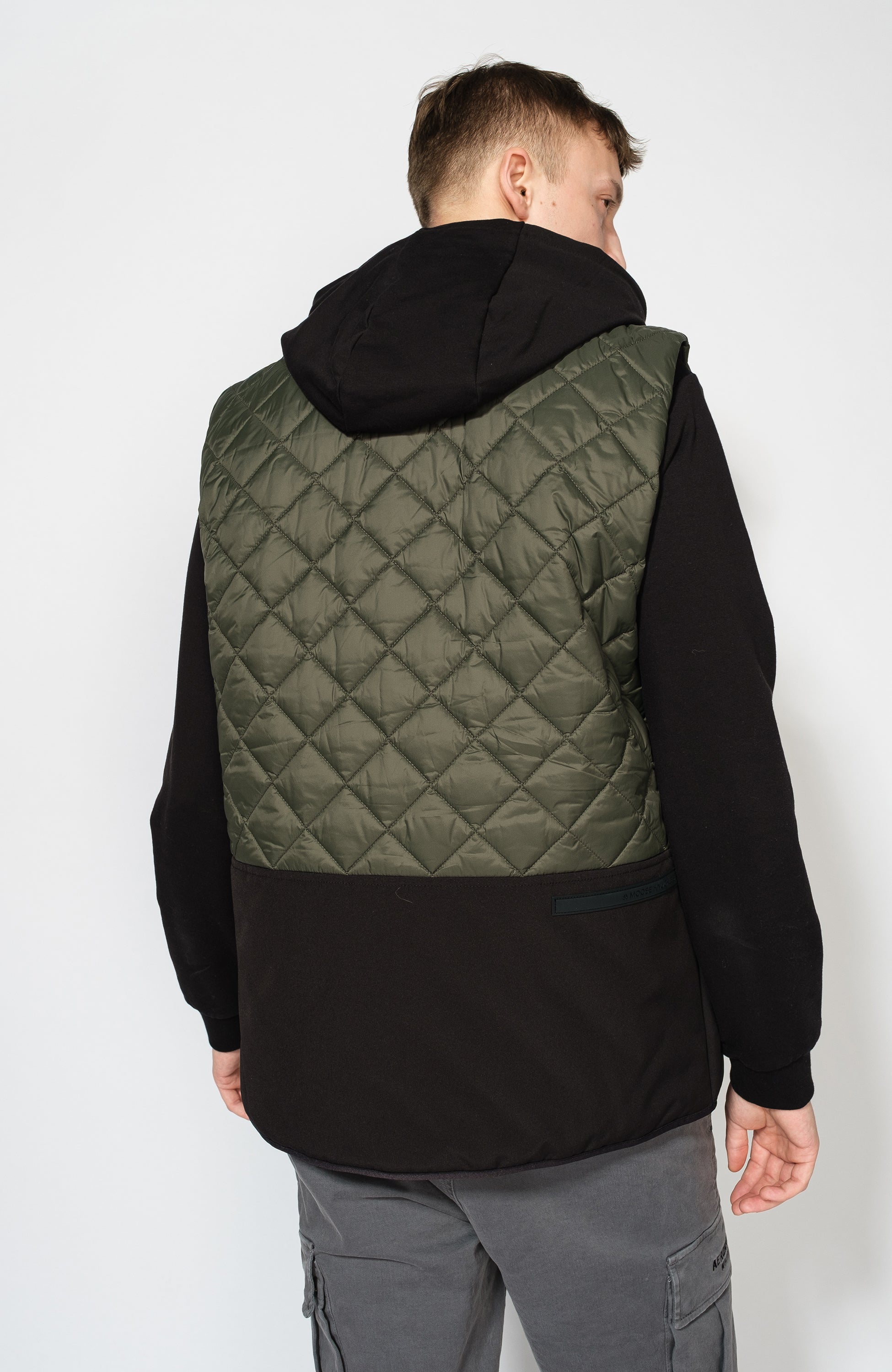 Moose knuckles Green Tepitud vest logo embleemiga clearwater image 7