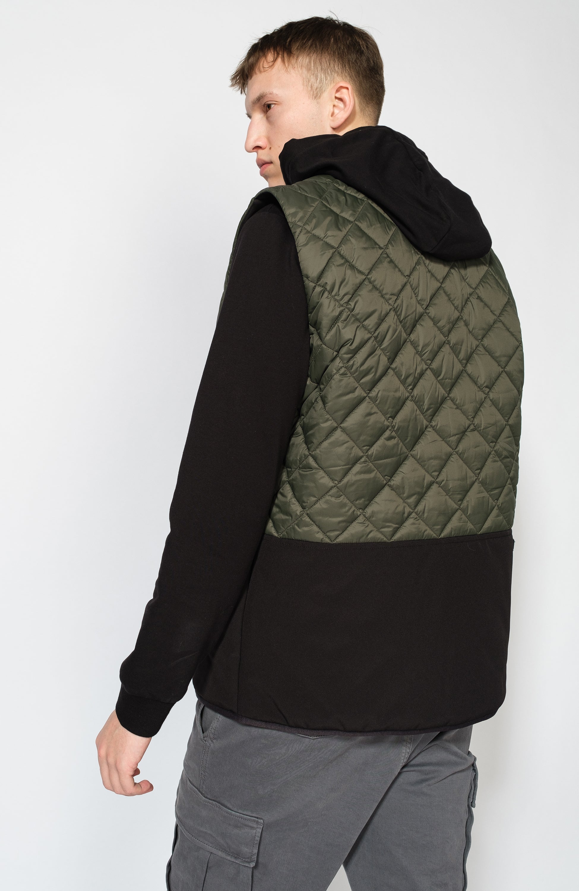 Moose knuckles Green Tepitud vest logo embleemiga clearwater image 6