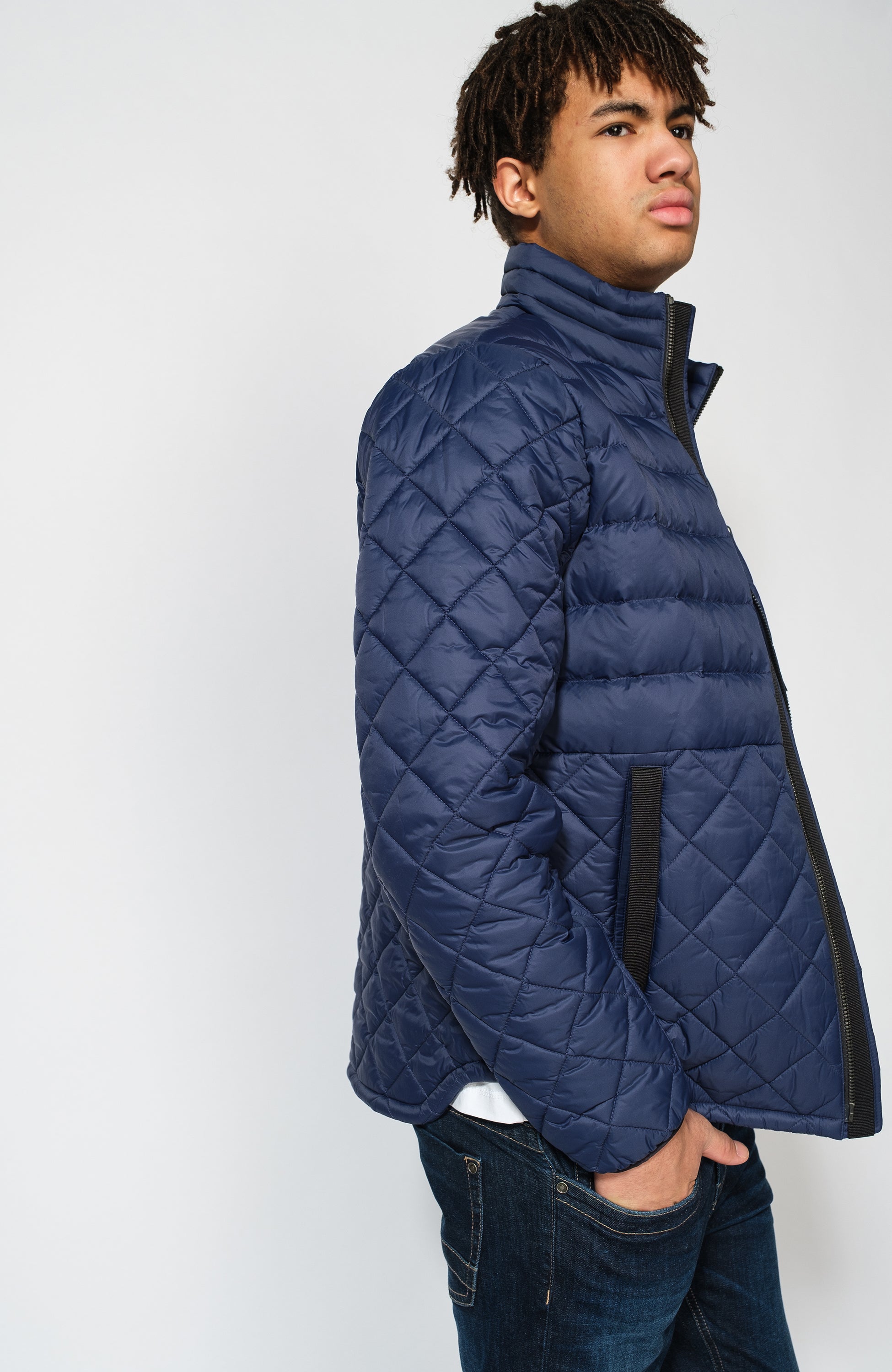 Logo-patch padded jacket BOYNTON