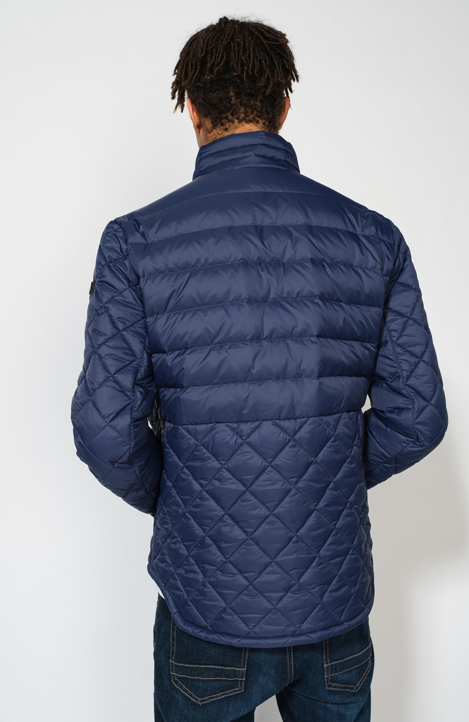 Moose knuckles Blue Tepitud jope logo embleemiga boynton image 3