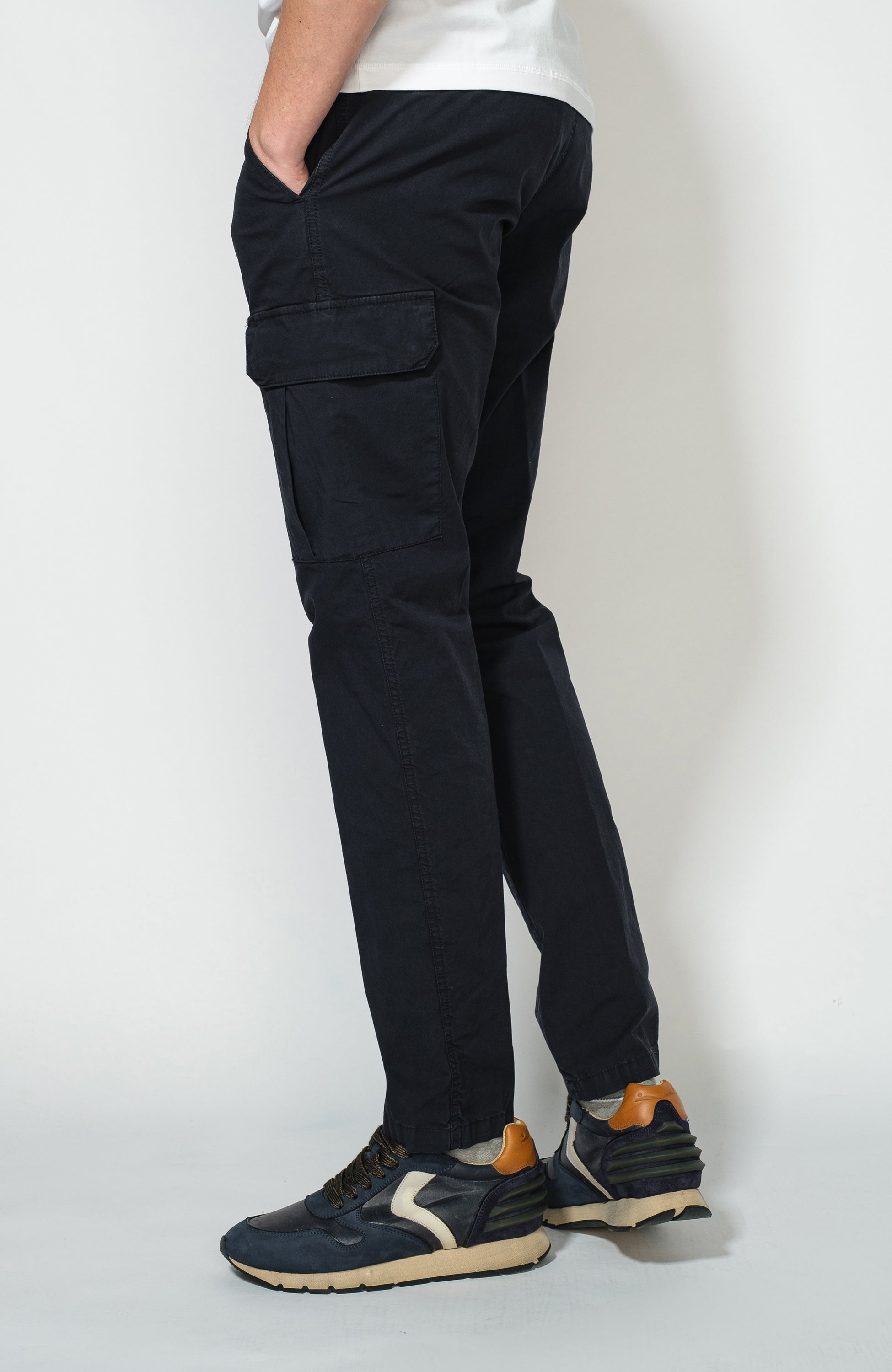 Aeronautica militare Navy Lightweight cotton trousers image 3