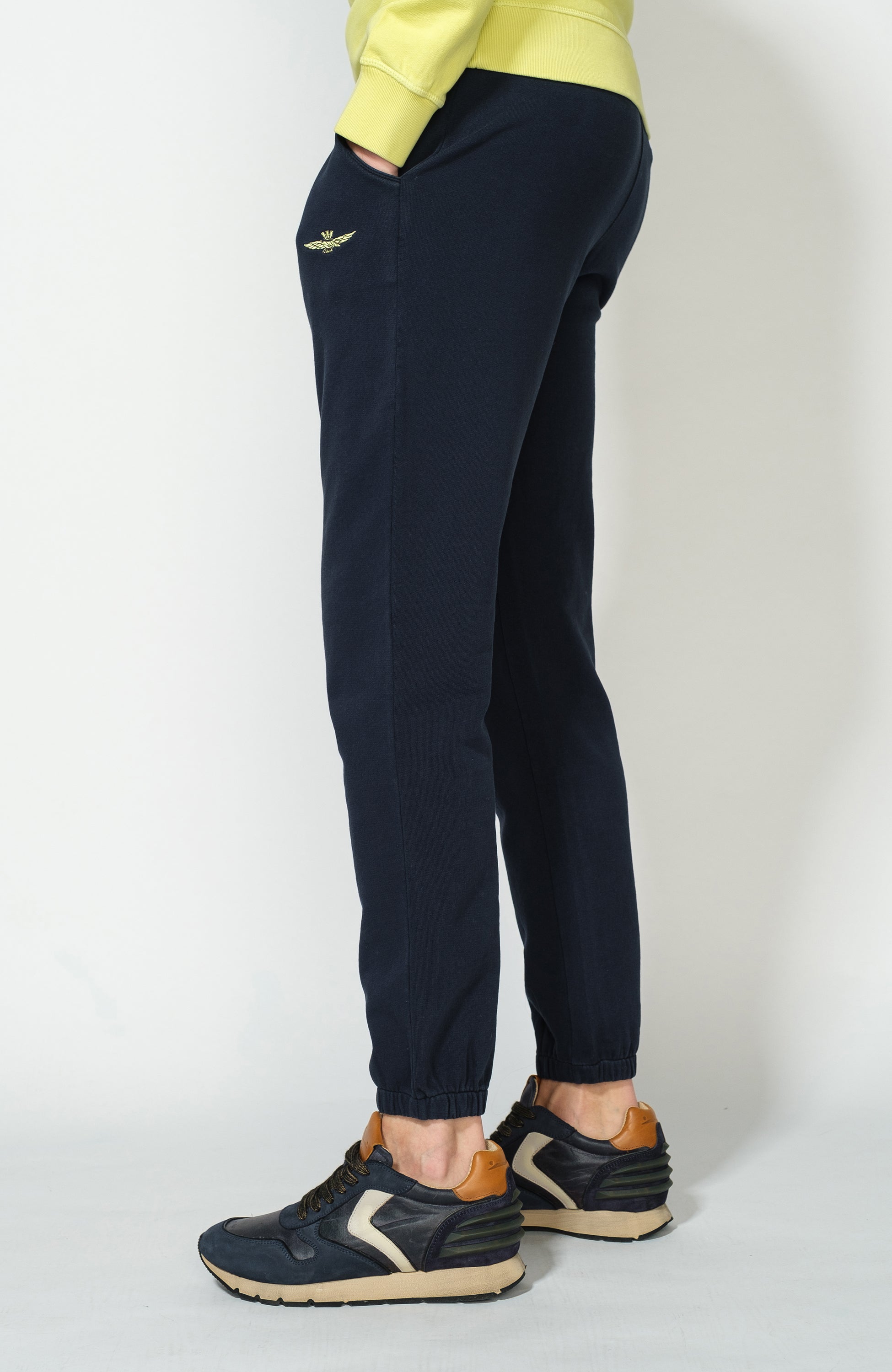 Aeronautica militare Navy Drawstring-waist sweatpants image 4