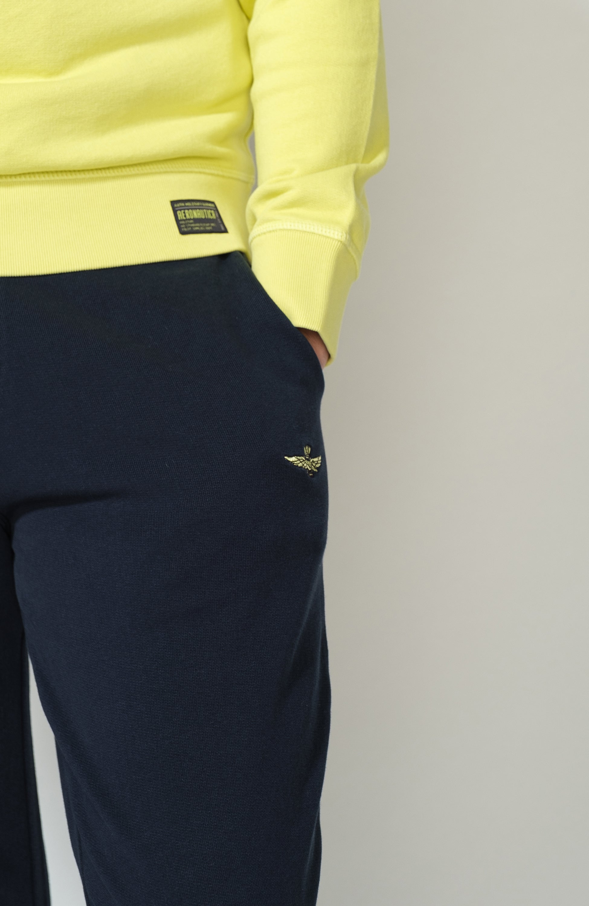 Aeronautica militare Navy Drawstring-waist sweatpants image 6