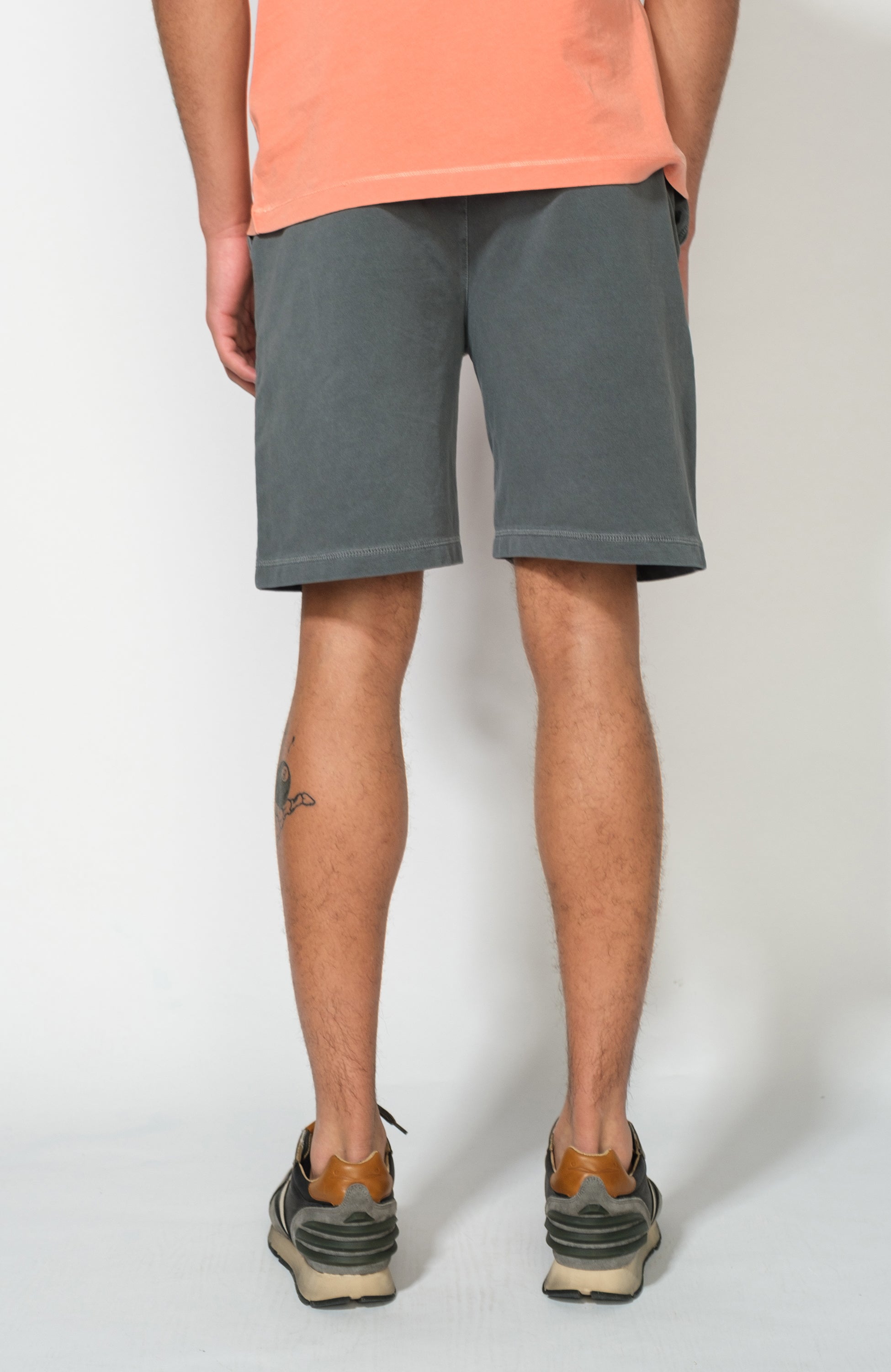 Aeronautica militare Grey Lühikesed püksid vööpaelaga jercey-kangast image 4
