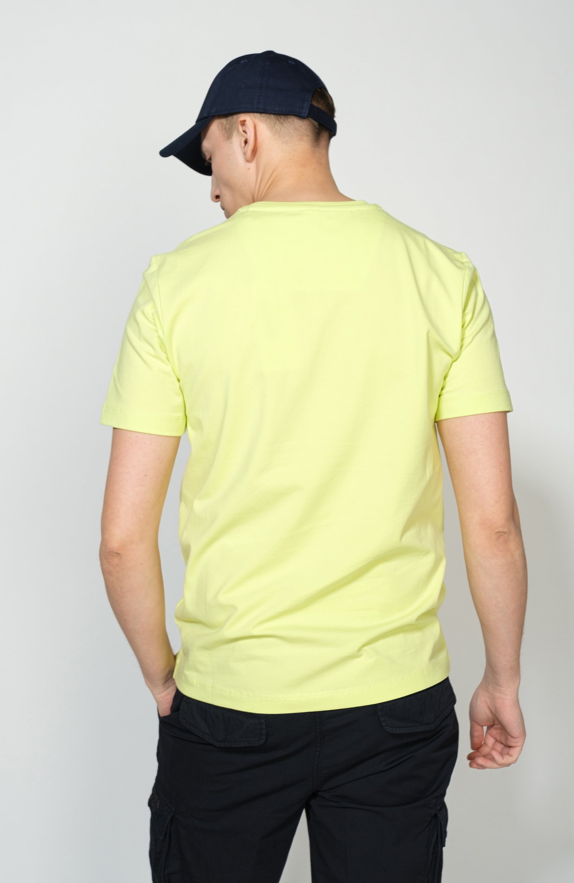 Aeronautica militare Yellow Eagle-print cotton t-shirt image 4