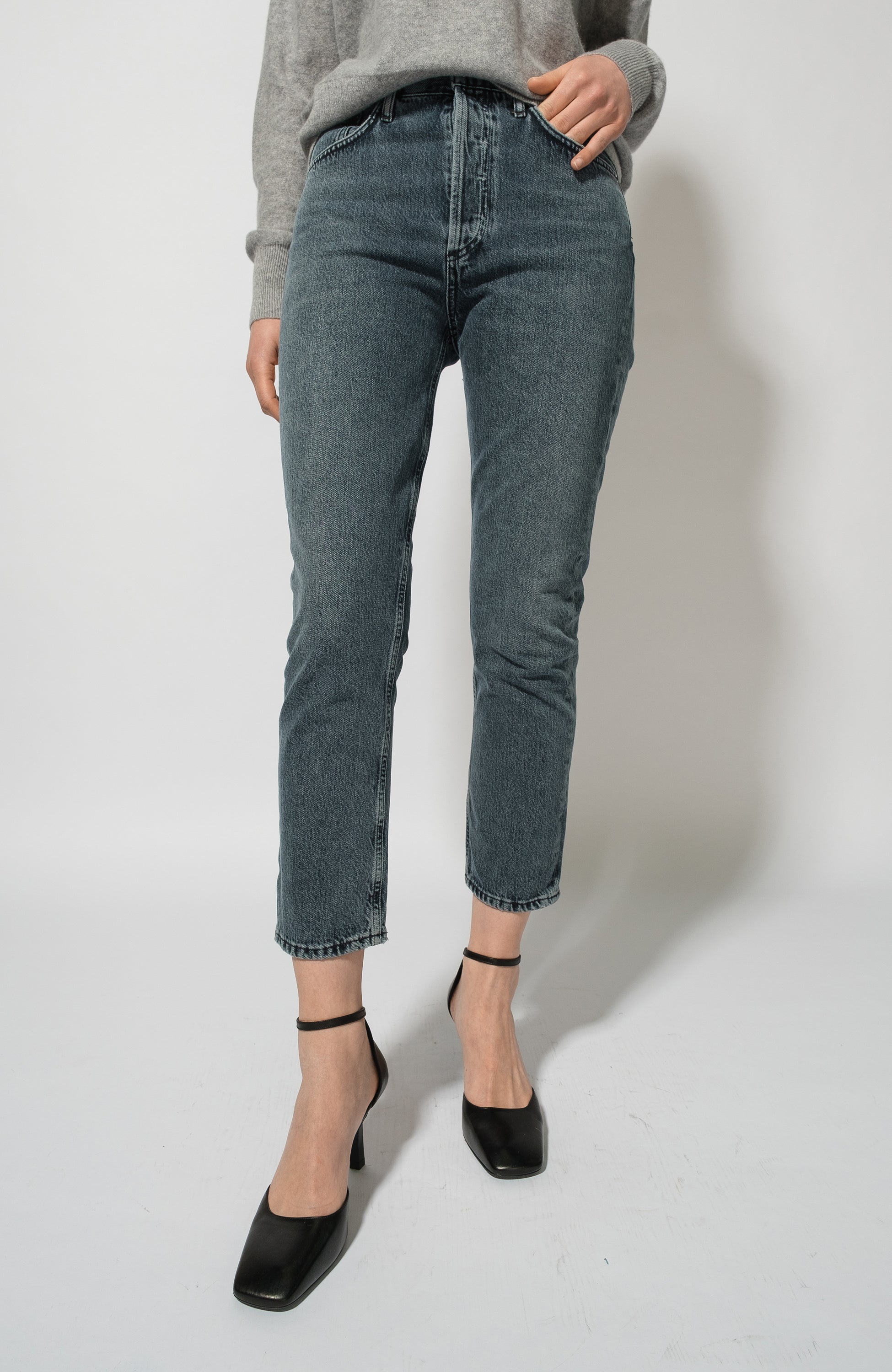 Straight cropped jeans AGOLDE for women