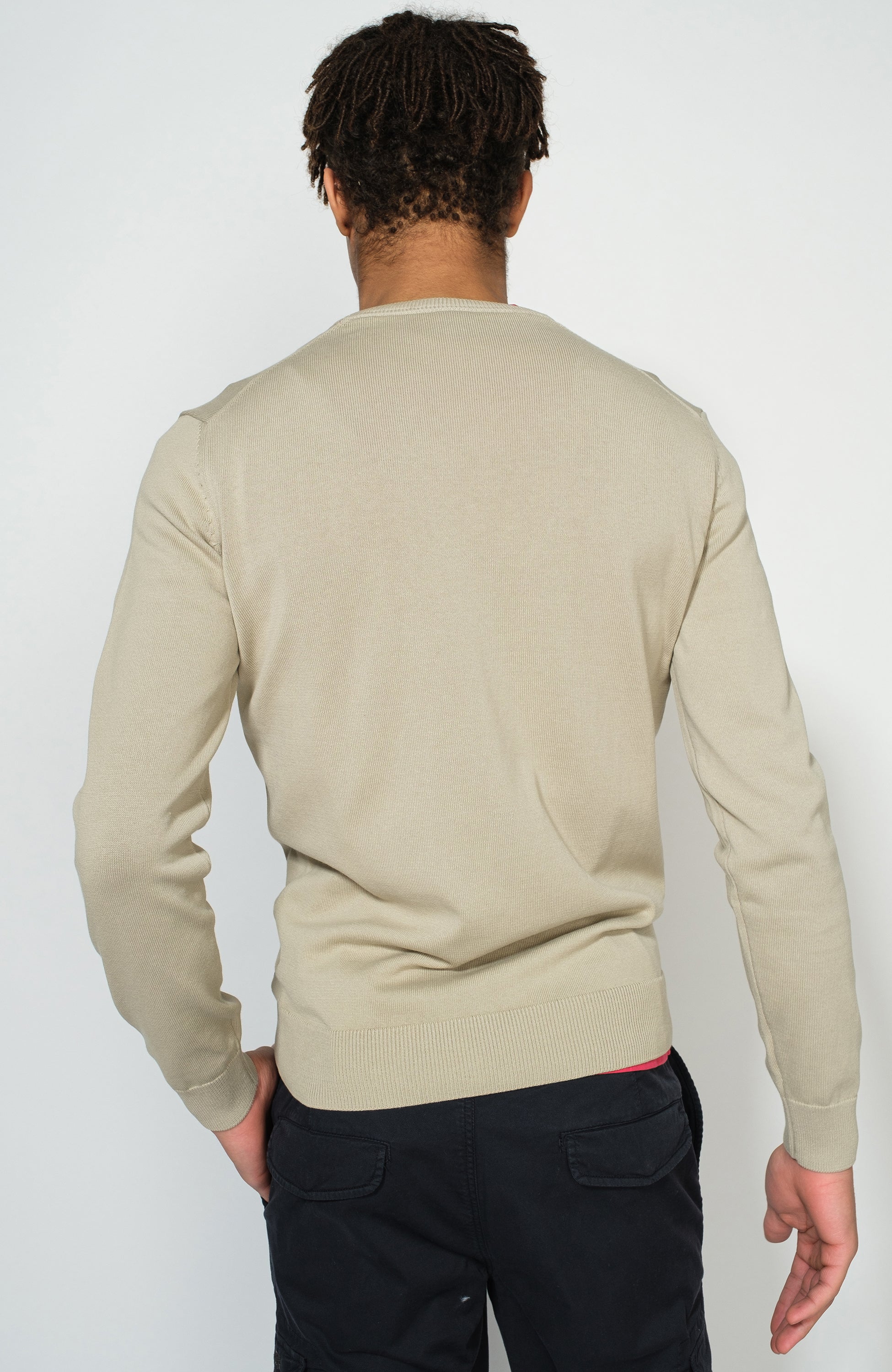 Aeronautica militare Neutral Eagle-patch crewneck sweater image 3