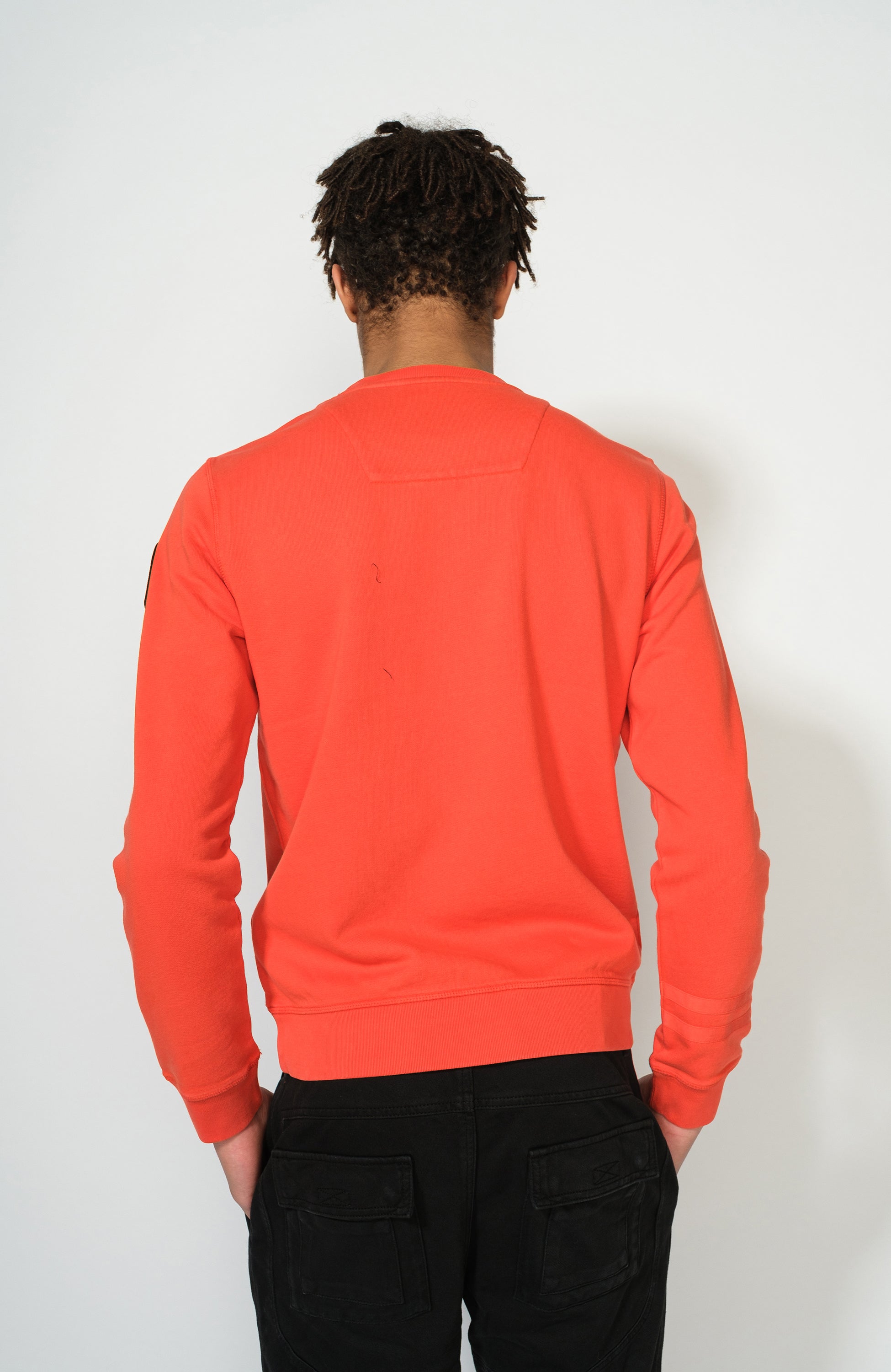 Aeronautica militare Orange Patch cotton sweatshirt image 4