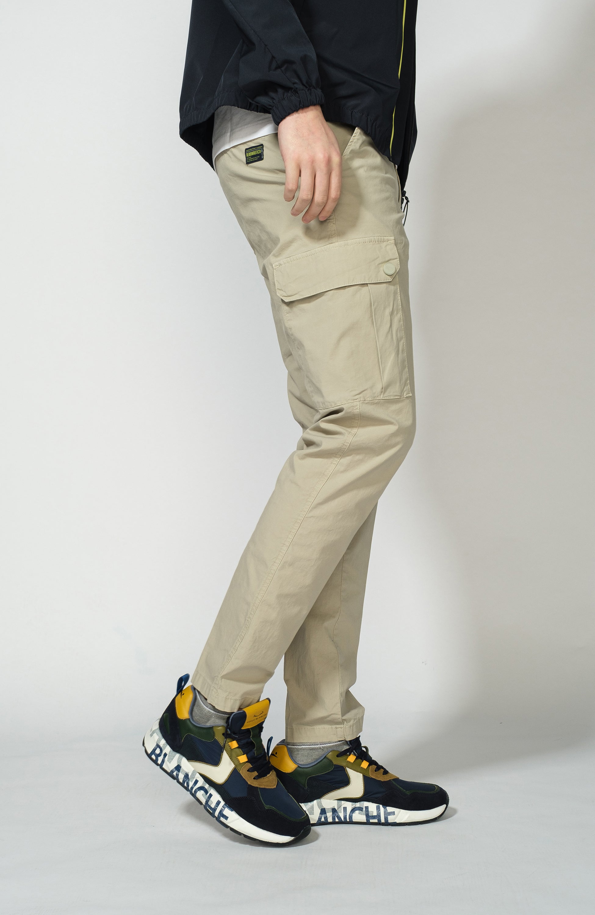 Aeronautica militare Neutral Lightweight cotton trousers image 3