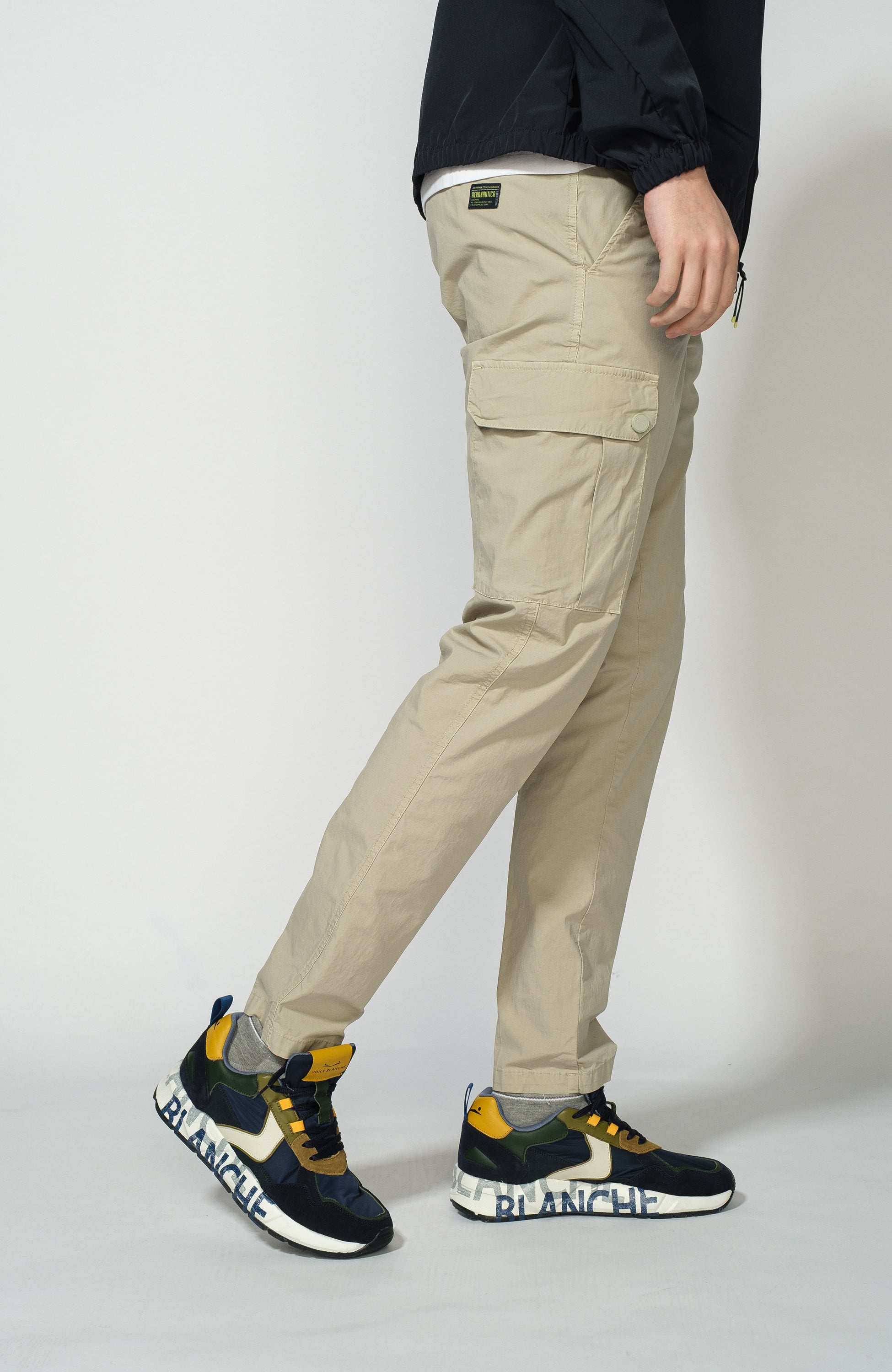 Aeronautica militare Neutral Lightweight cotton trousers image 4
