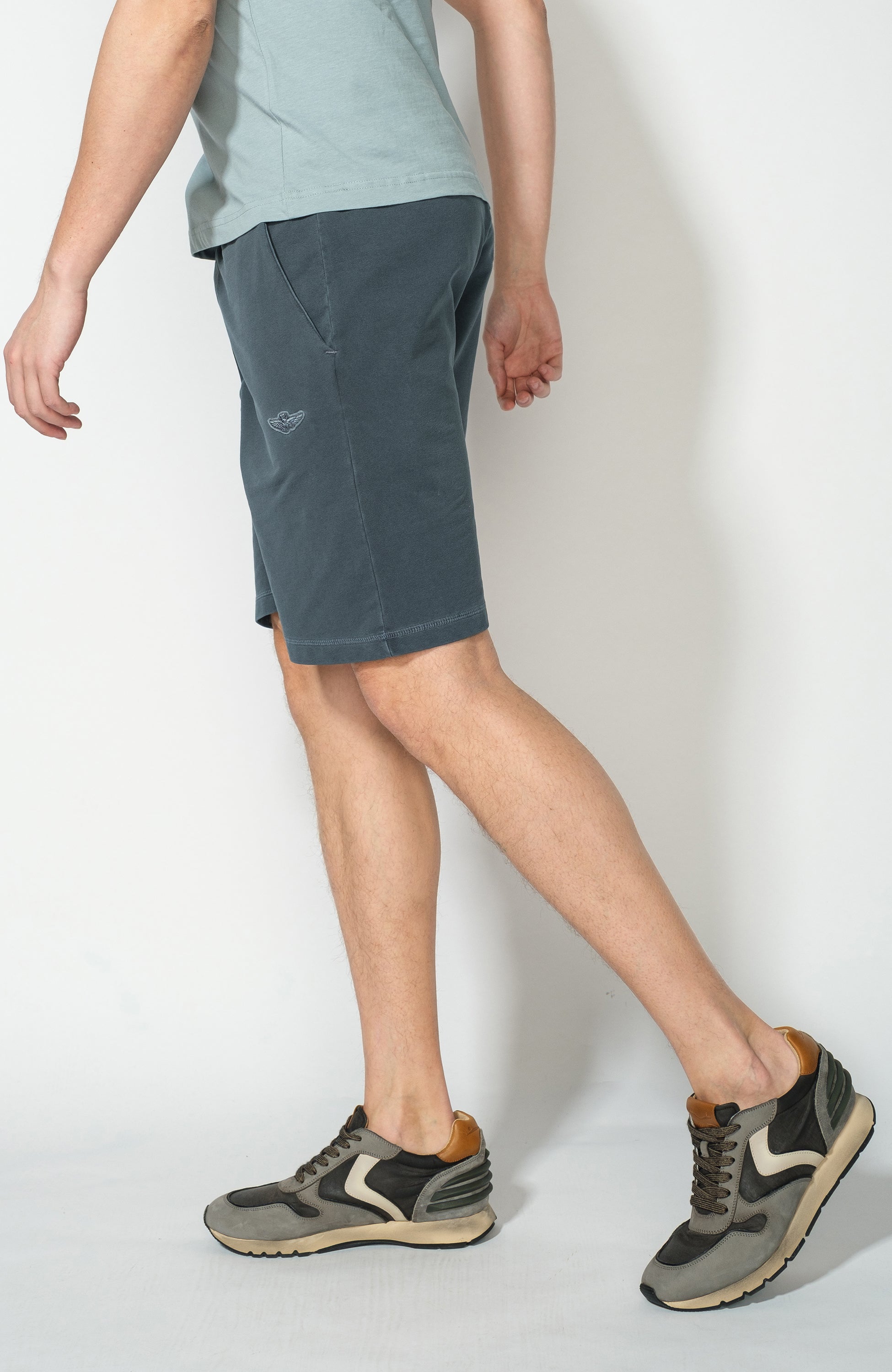 Aeronautica militare Navy Drawstring jercey shorts image 4