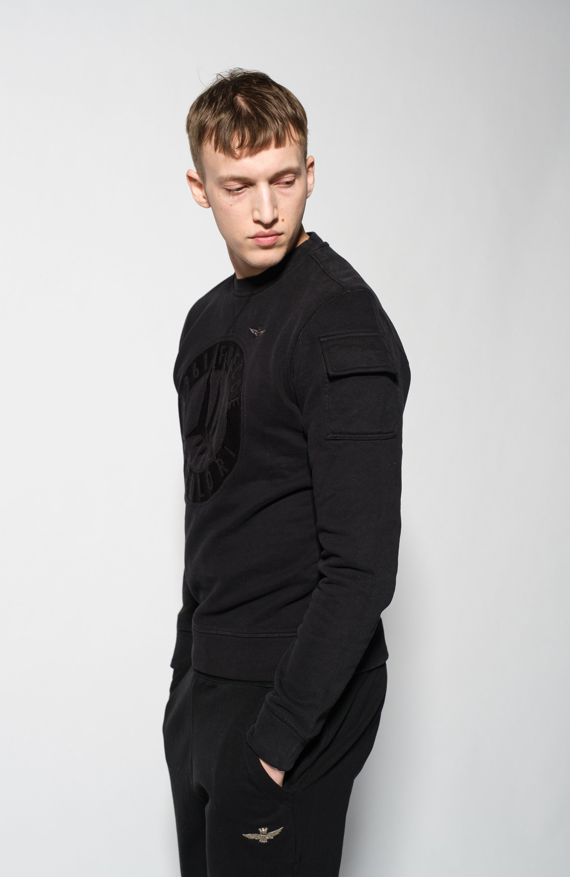 Aeronautica militare Black Bluza polarowa image 3