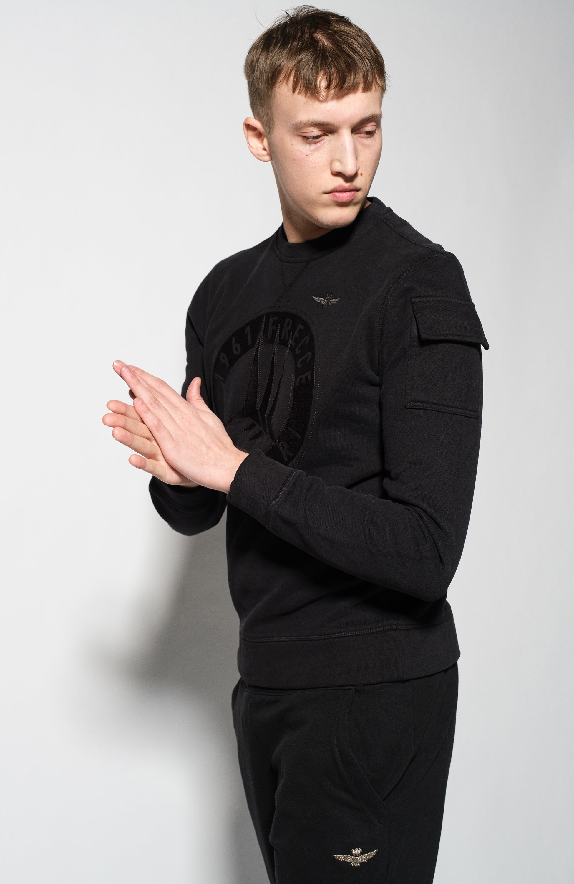Aeronautica militare Black Bluza polarowa image 2