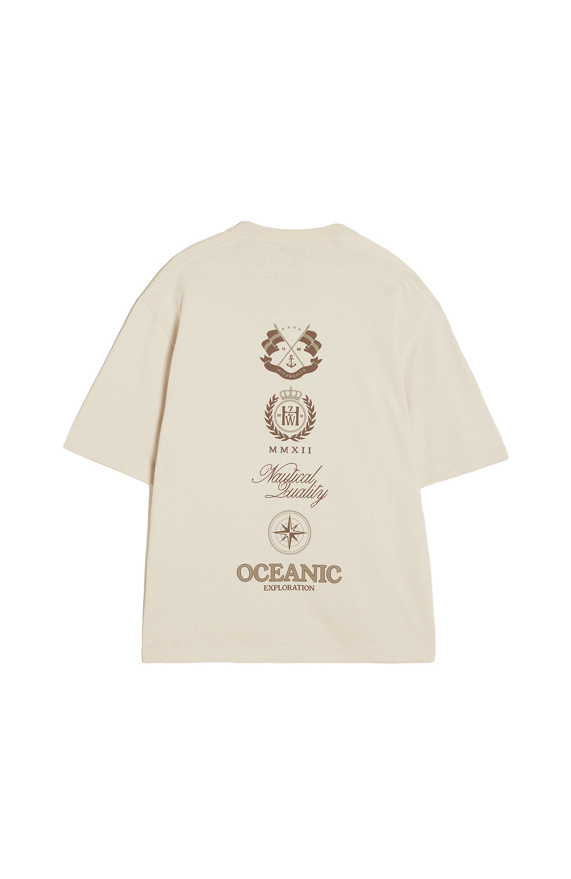 Holzweiler Neutral Bawełniany t-shirt oversize ranger image 8