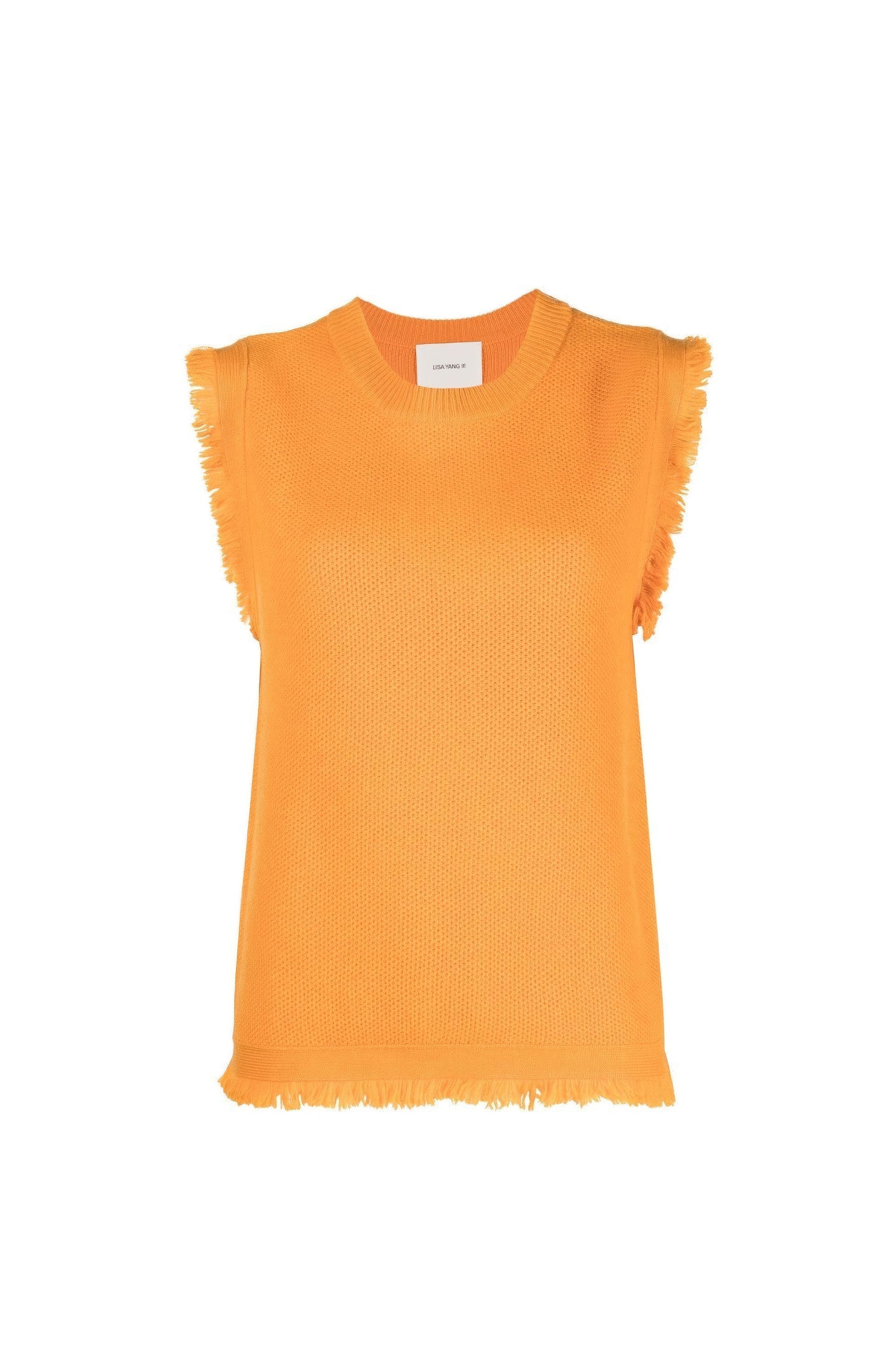 Lisa yang Orange Fringed vest top mathilde image 6