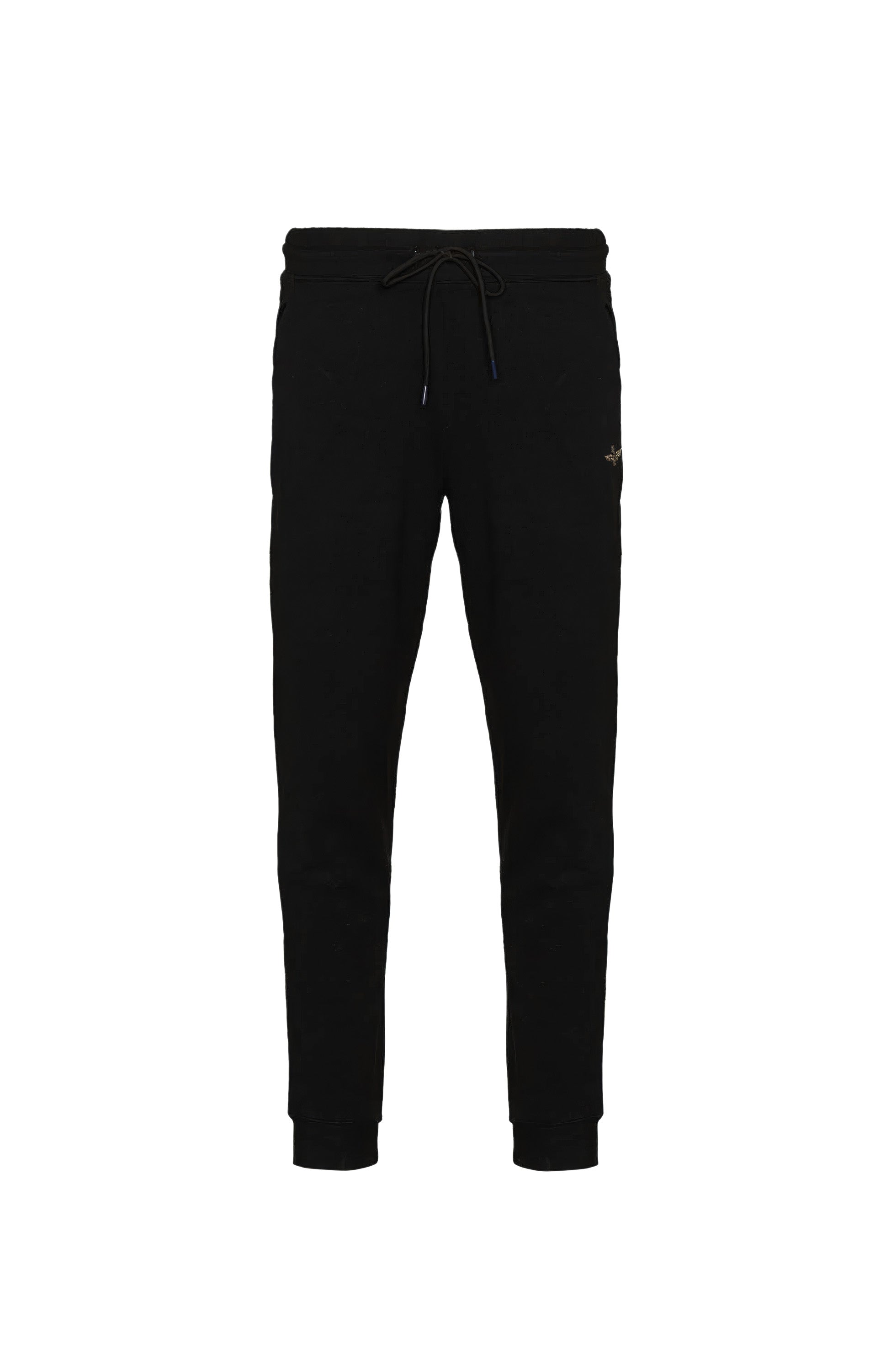 Aeronautica militare Black Tapered fleece joggers image 5