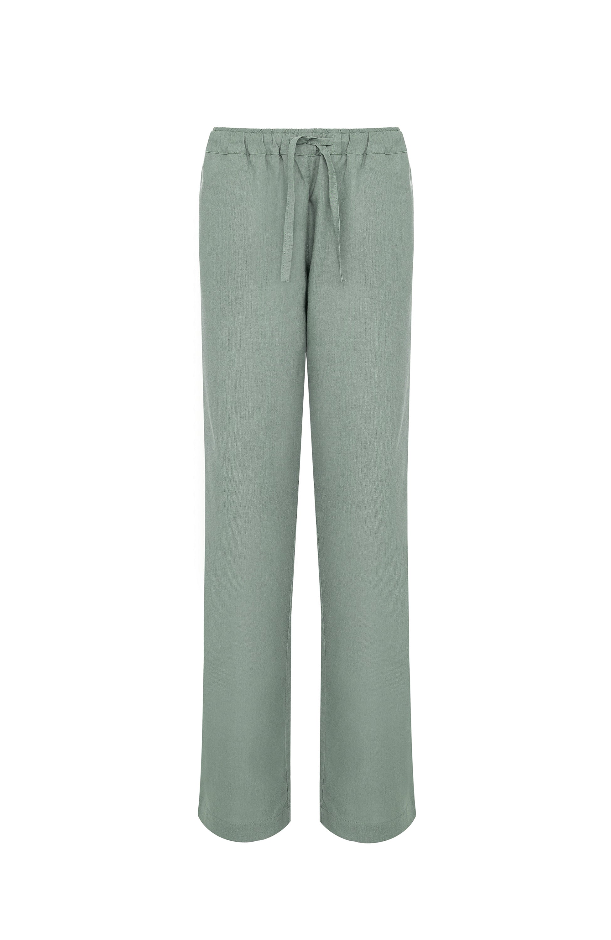 Tapered linen trousers