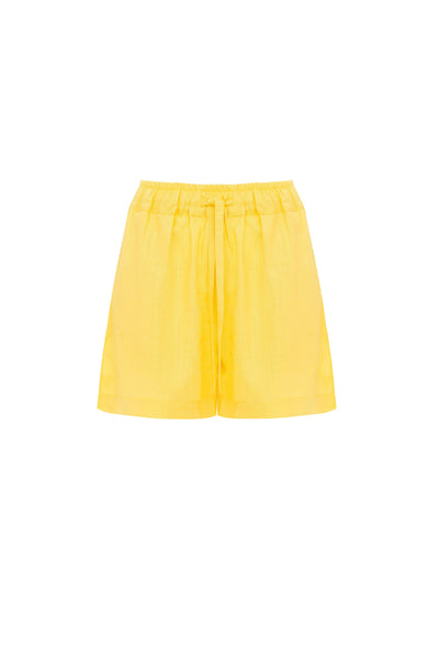 Linen drawstring shorts