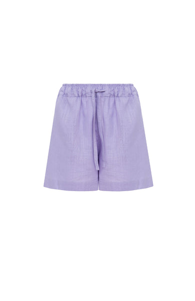 Linen drawstring shorts