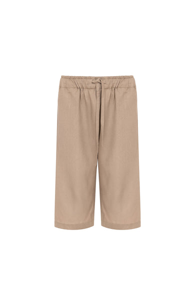 Drawstring linen shorts