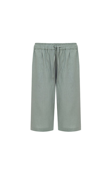 Drawstring linen shorts