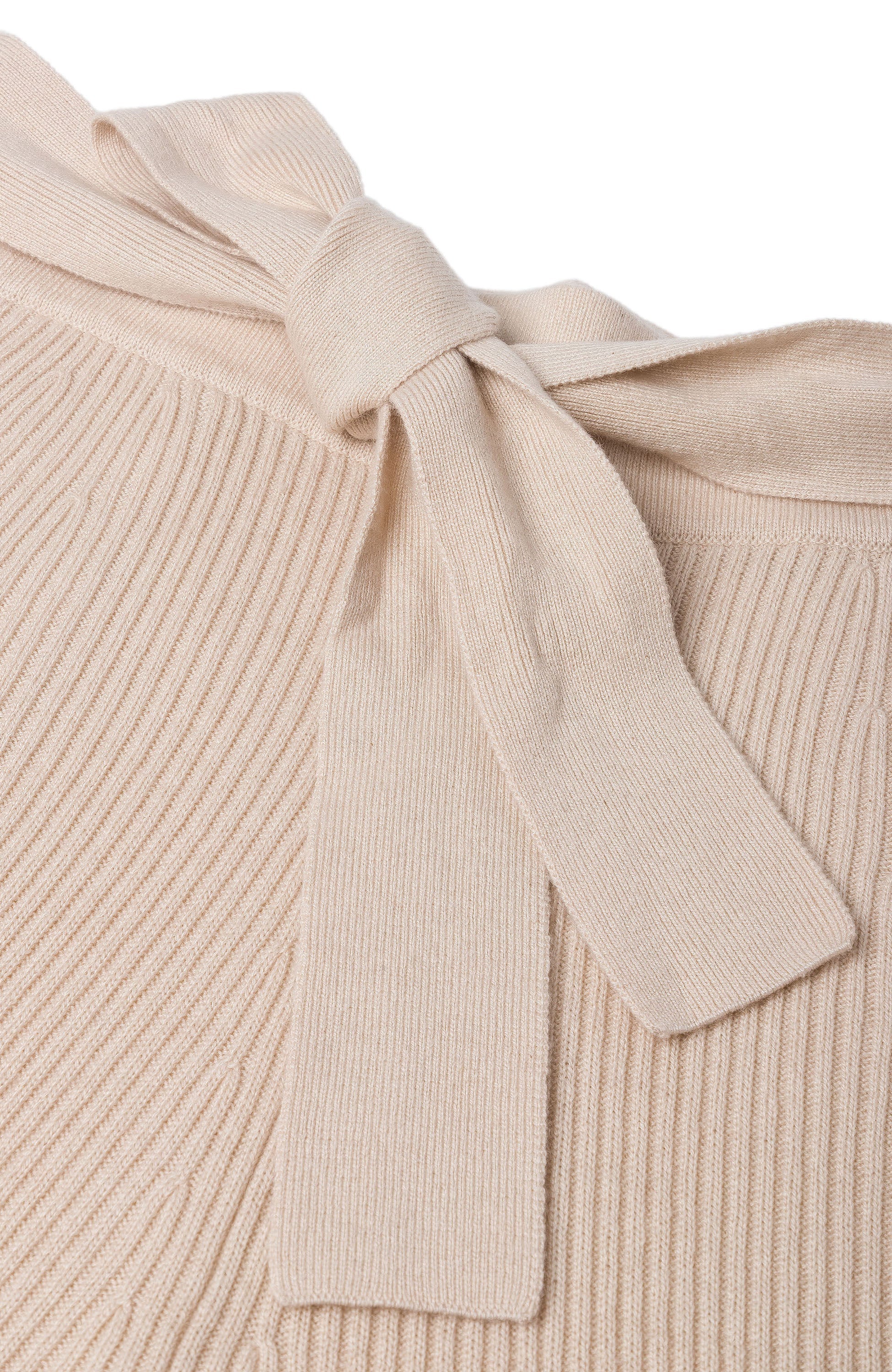 Ftc cashmere Beige Seotava vööga soonikkoes püksid image 6