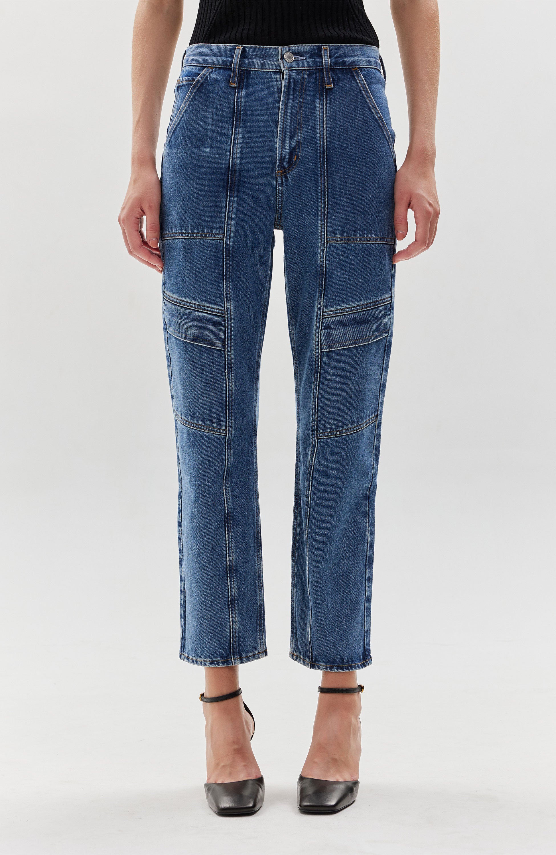 Straight-leg cargo jeans COOPER