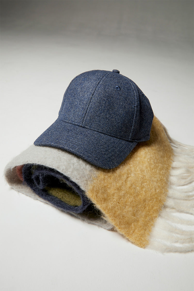 Wool melange cap SIRUP and Logo-pattern scarf BAMBINO
