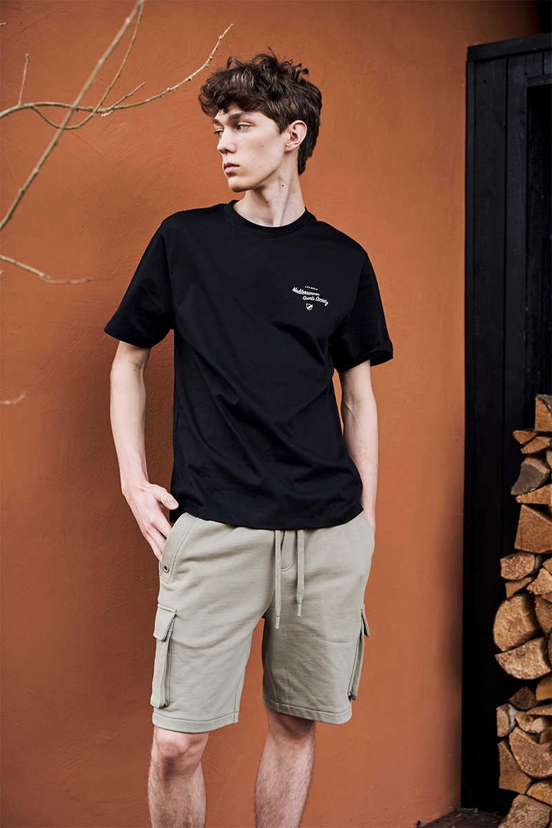 Regular fit t-shirt MEDITERRANEAN and Cargo cotton shorts HARTSFIELD