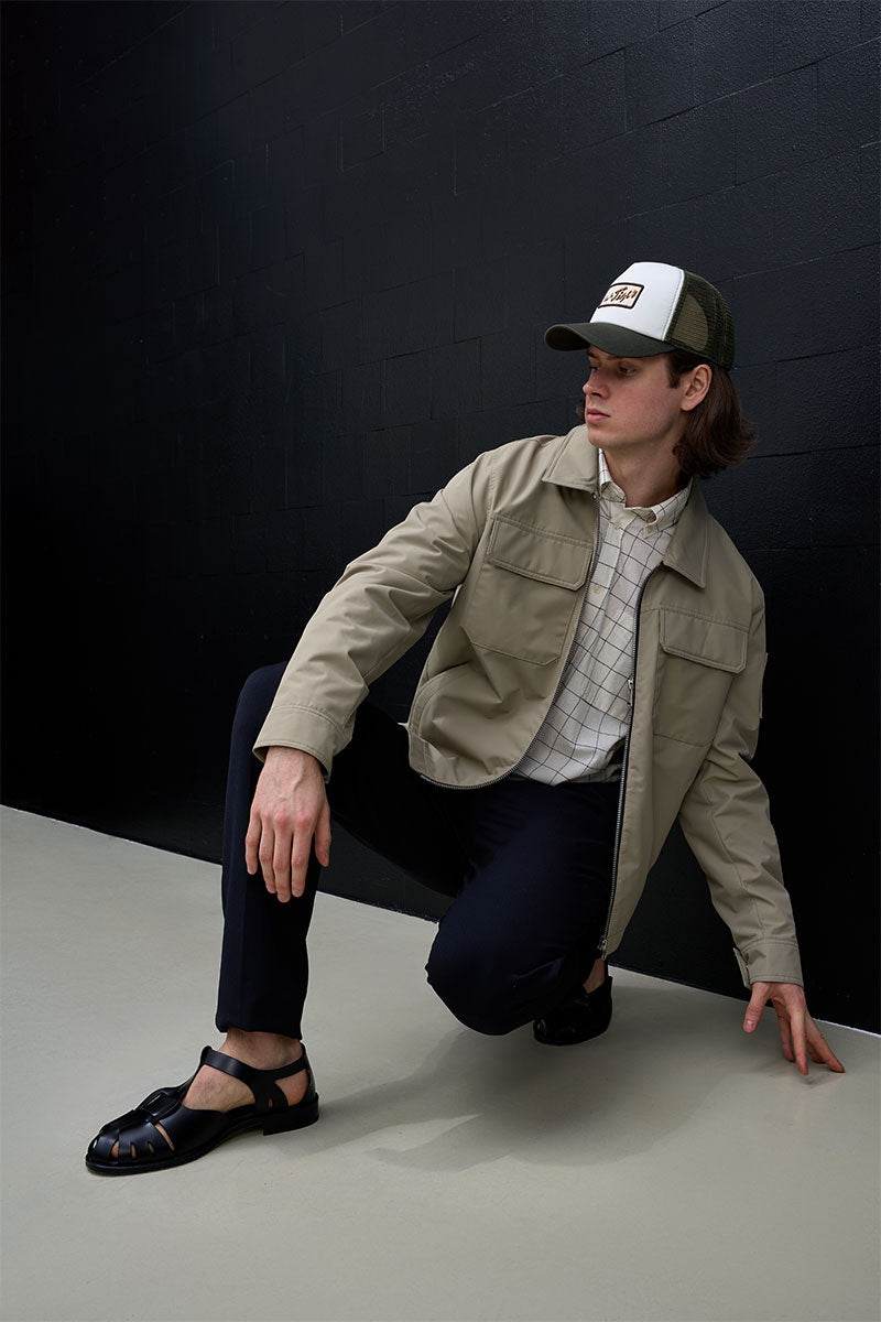Fisherman sandals PESCA and Patch-pocket jacket JACQUES