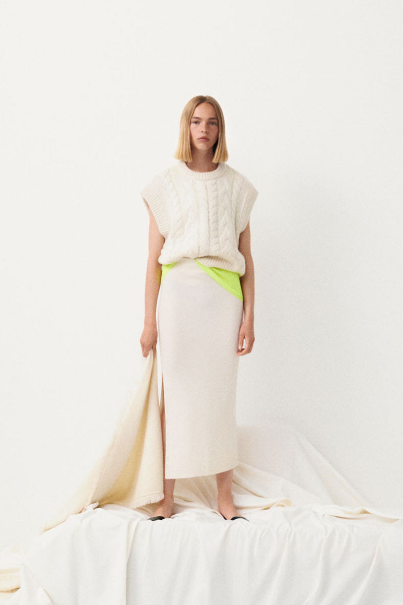 Kašmiirist T-särk ARI and Kašmiirist midiskirt RONJA