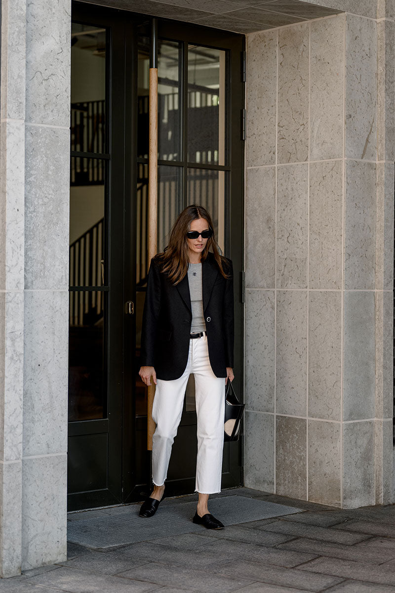 Oversized blazer and Wide straight jeans FLORENCE