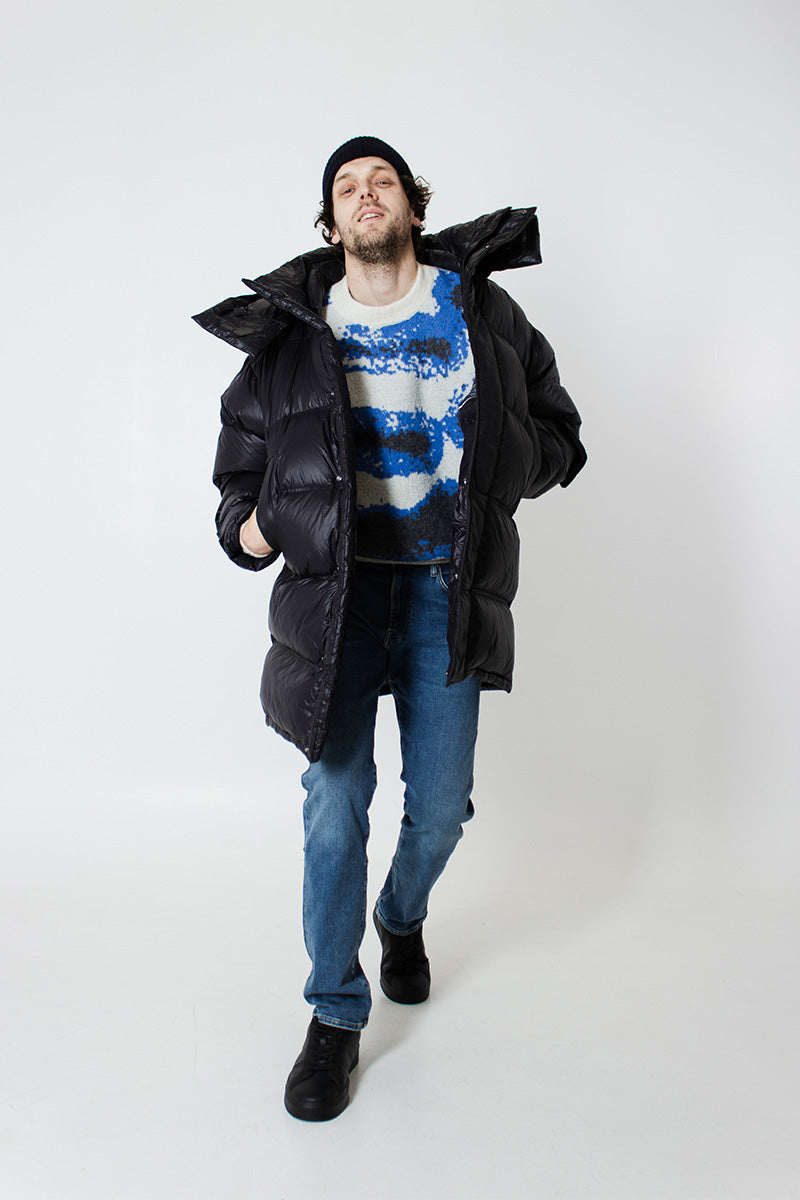 Down puffer jacket NARVIK and Crewneck sweater PHINGO