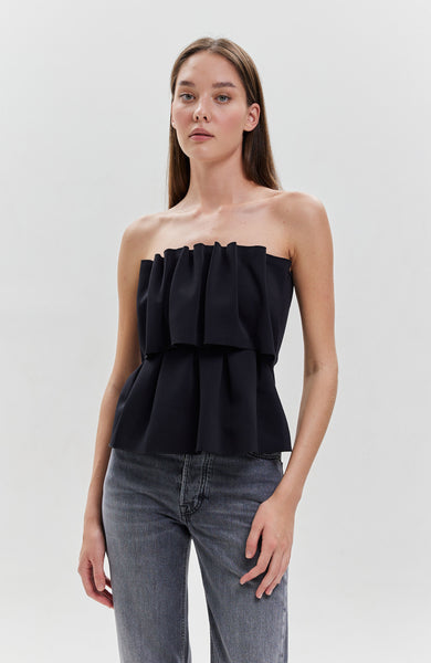 Sculpted tube top