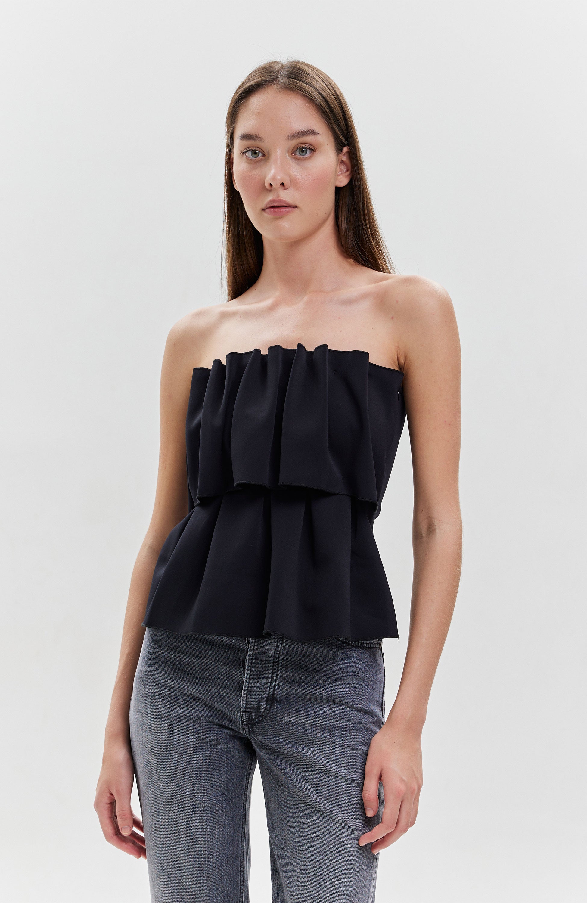 Sculpted tube top