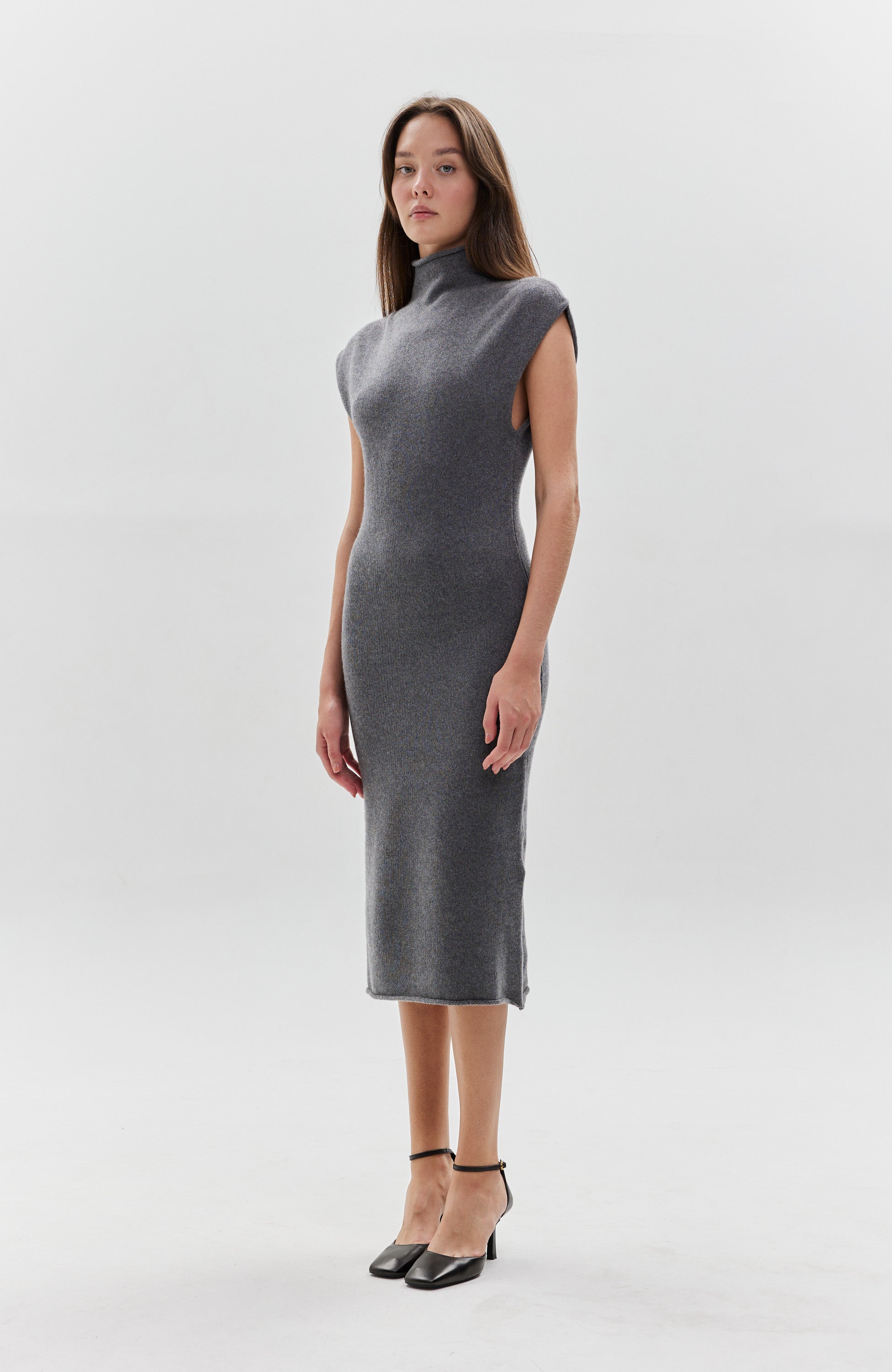 Knitted cashmere dress