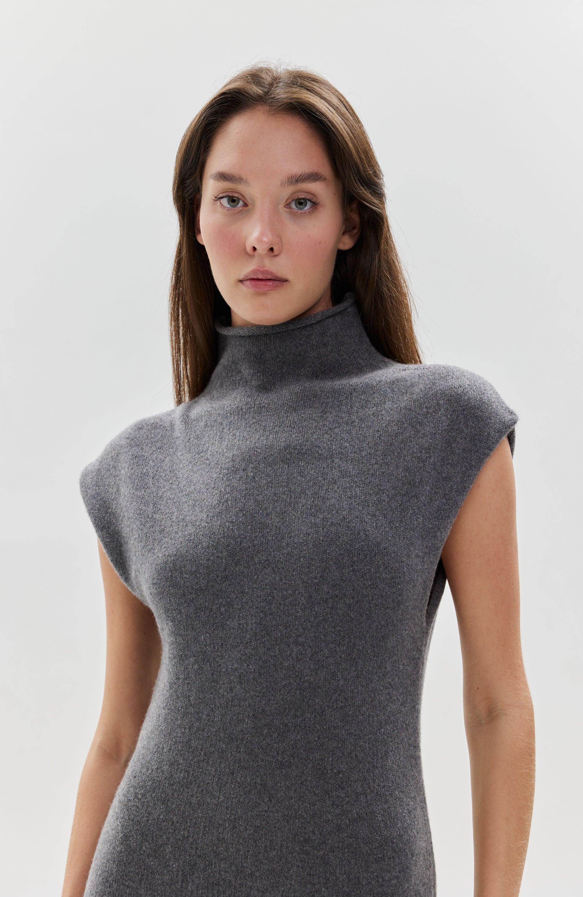 Knitted cashmere dress