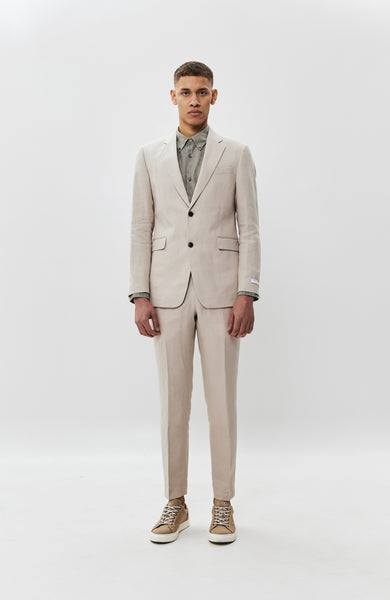 Linen straight-fit trousers TENUTAS