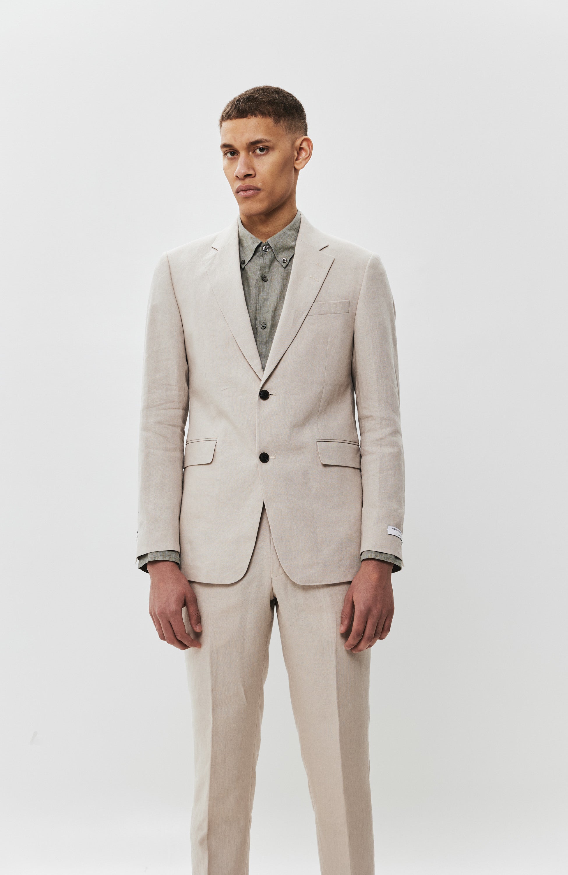 Men's Linen Jackets– BEIGE | BROWN