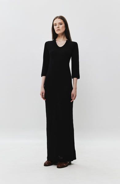 Shape-neck knit dress ALBENNA