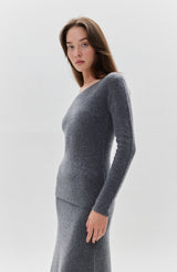 Single-sleeve cashmere top FORREST