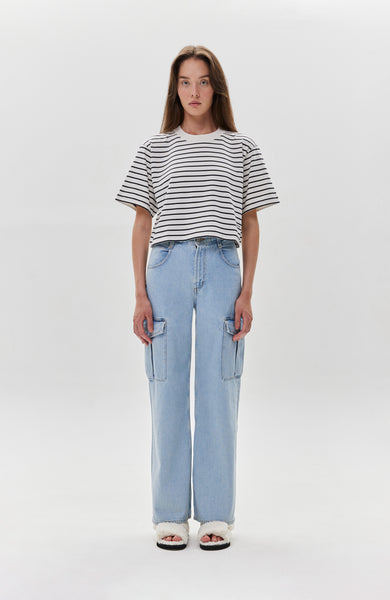 Wide-leg cargo jeans MINKA