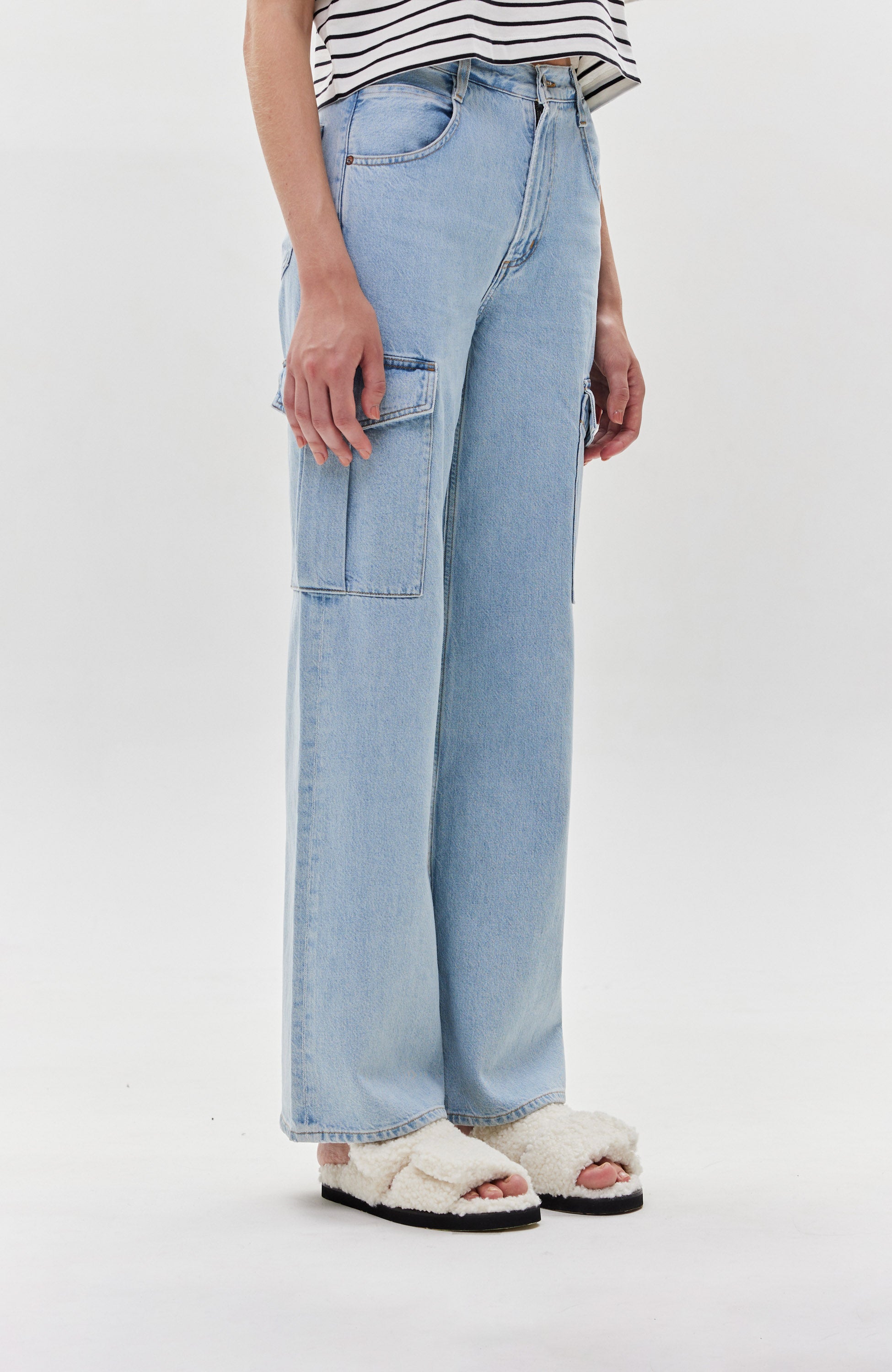 Wide-leg cargo jeans MINKA